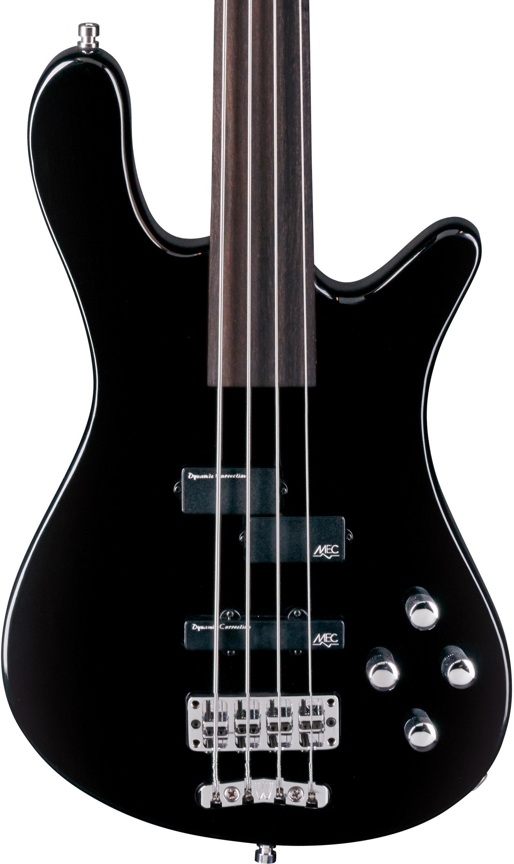 Warwick RockBass Streamer LX Fretless Electric Bass Guitar - Solid Black