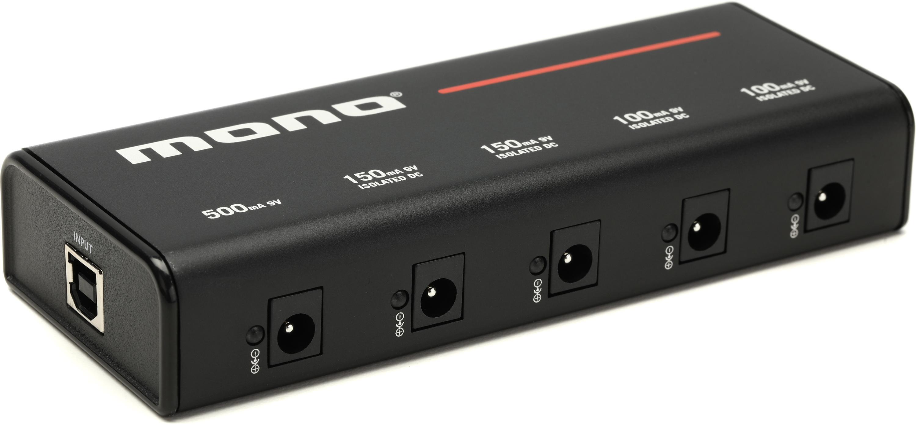 MONO 5-outlet Isolated USB Pedalboard Power Supply - Small