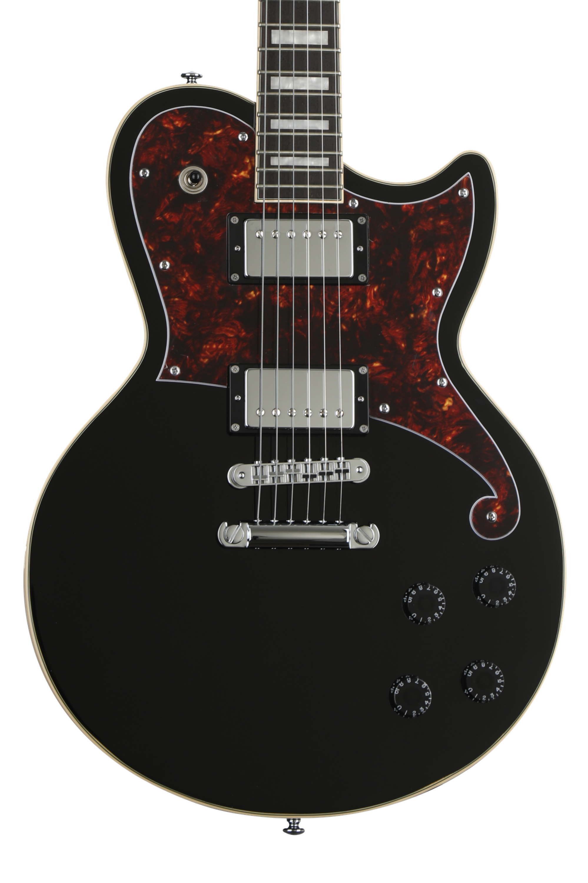 D'Angelico Premier Atlantic Electric Guitar - Black | Sweetwater