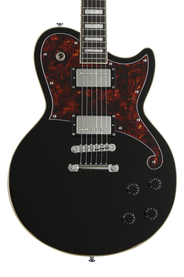 D'Angelico Premier Atlantic Electric Guitar - Black | Sweetwater