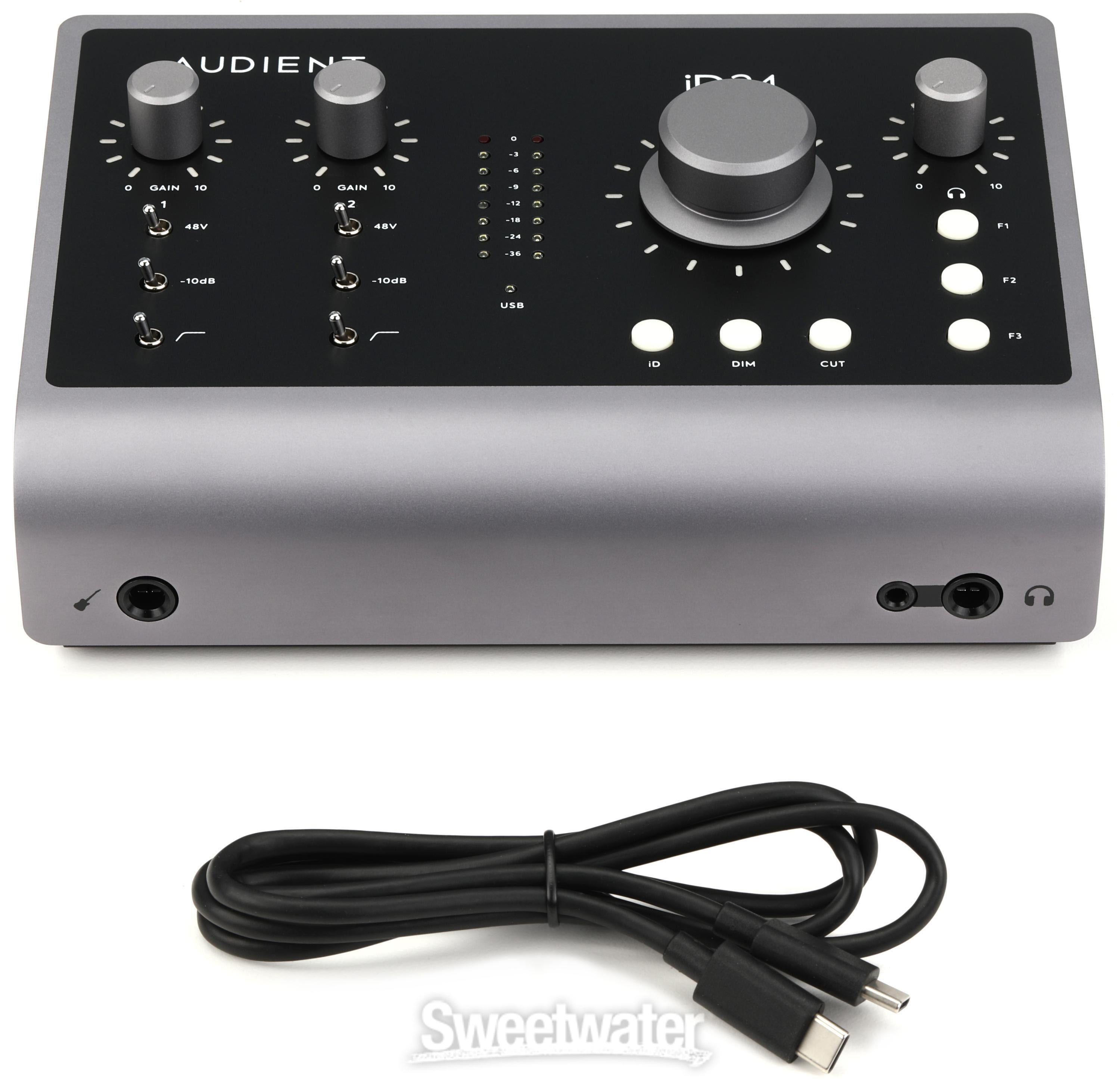 Audient iD24 10 x 14 USB-C Audio Interface | Sweetwater