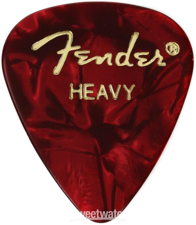 FENDER Médiator 351 Premium Red Moto Thin - Guitar Maniac