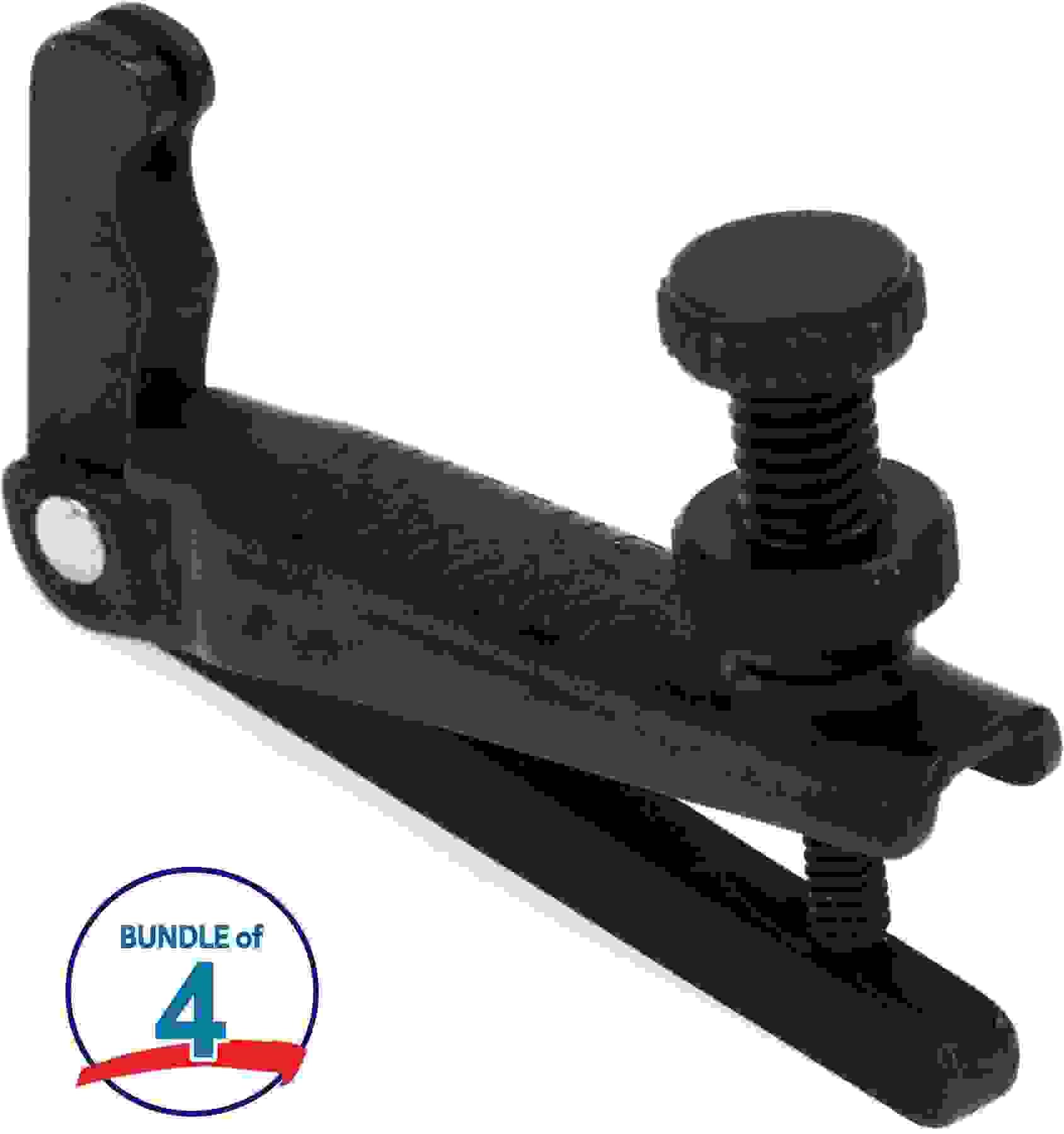 Wittner Stable-style Fine Tuner for 15-inch+ Viola (4-Pack) - Black