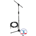Photo of Rok-It Tripod Microphone Stand with Fixed Boom with XLR Cable (3 Pack)