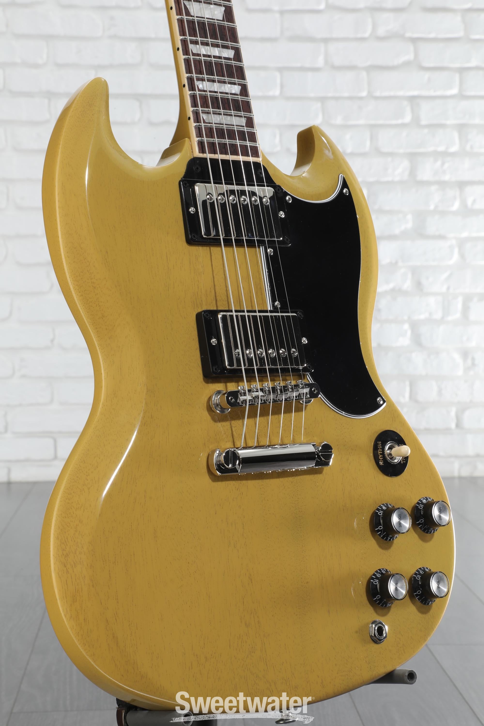 Gibson ギブソン SG Standard 61 TV Yellow Gibson SG Standard '61 Electric Guitar TV Yellow | Guitar Center