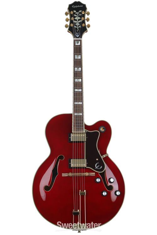 Epiphone Broadway Hollowbody Electric Guitar - Wine Red | Sweetwater