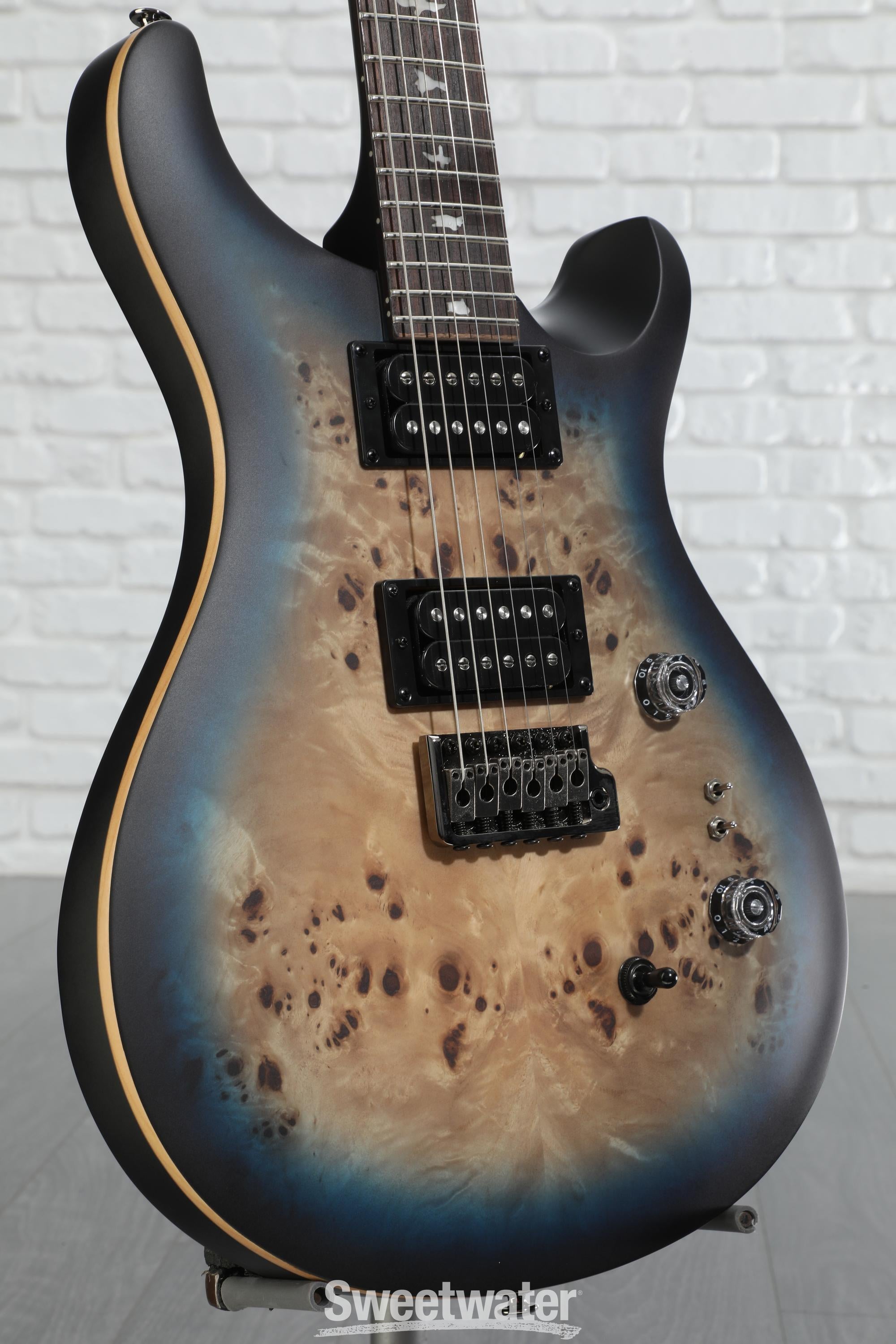 PRS SE Custom 24-08 Exotic Electric Guitar - Lake Blue Midnight