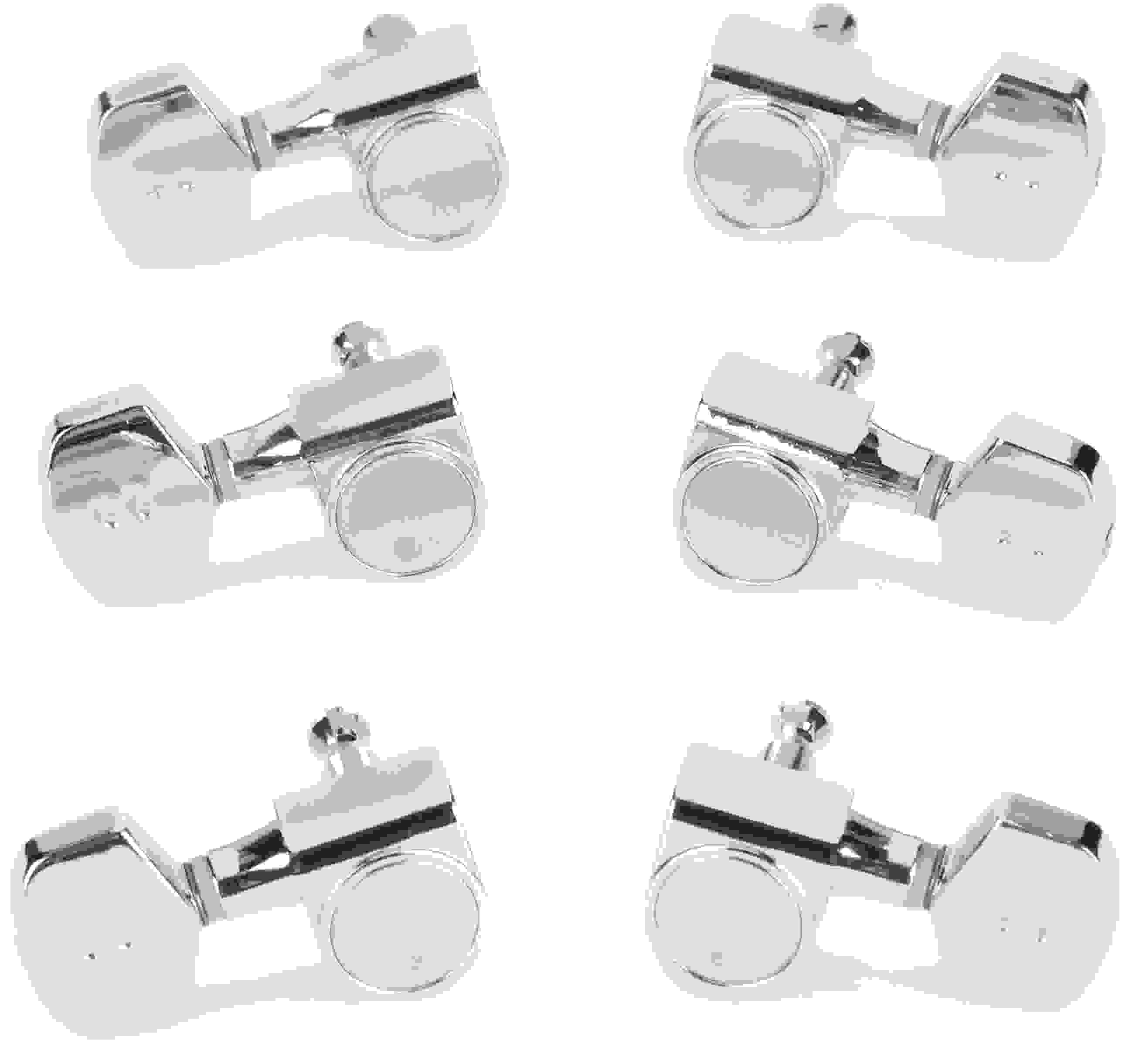 Graph Tech PRN-2411-CO Ratio Acoustic 3+3 Tuned Machine Heads - Contemporary Style / Chrome Finish