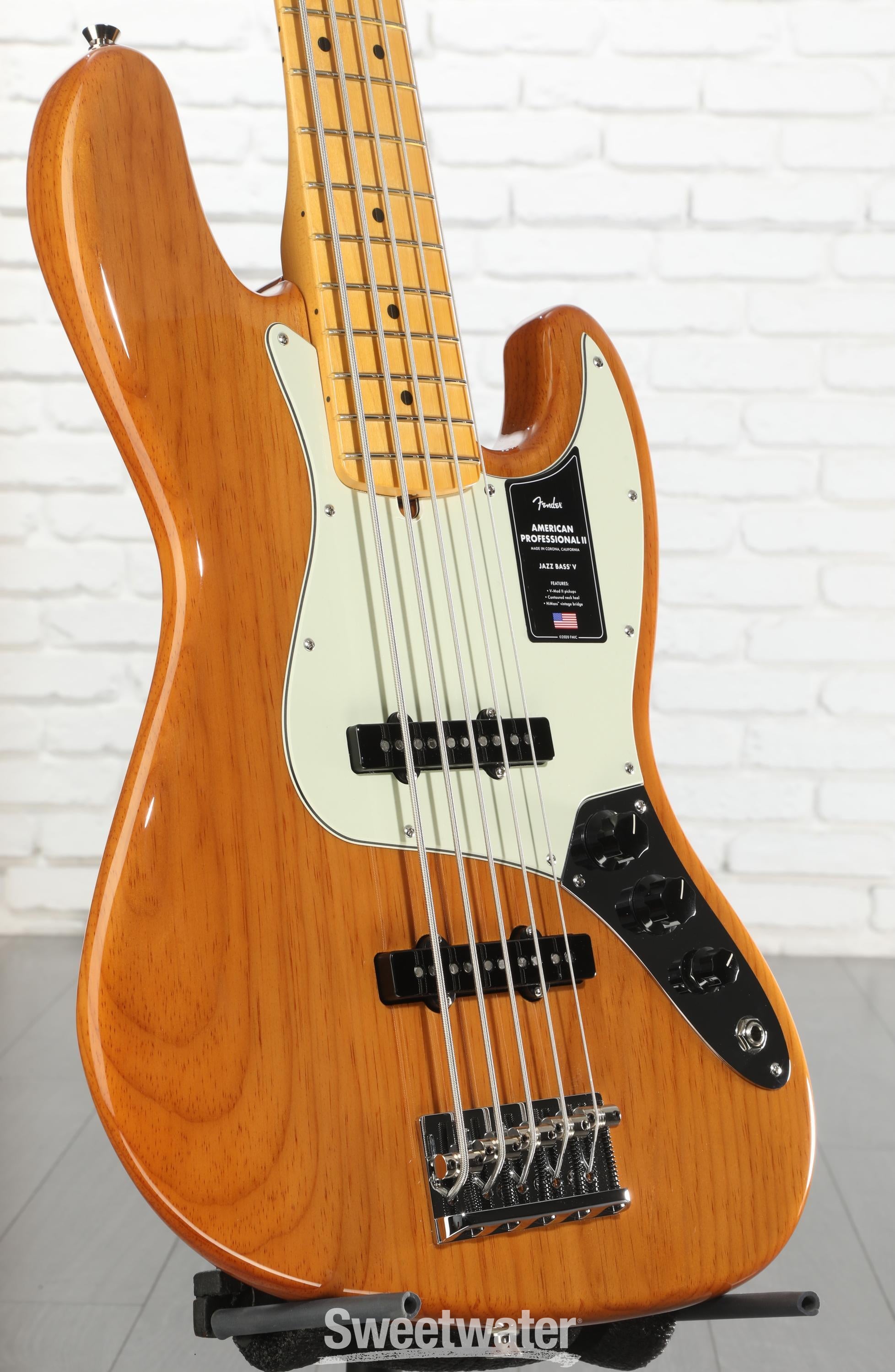 Fender American Professional II Jazz Bass V - Roasted Pine, Maple