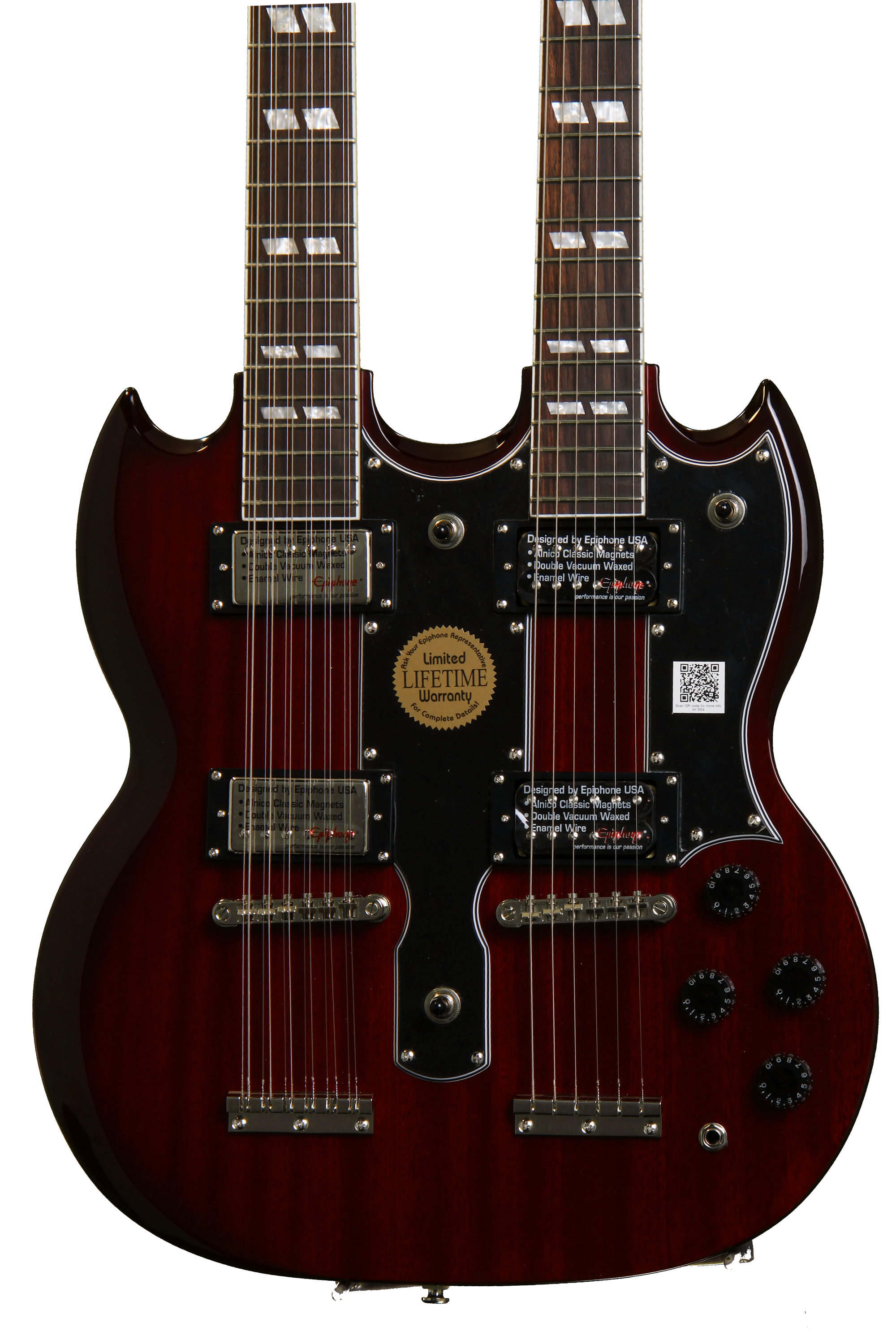 Epiphone G-1275 Double Neck SG - Cherry | Sweetwater
