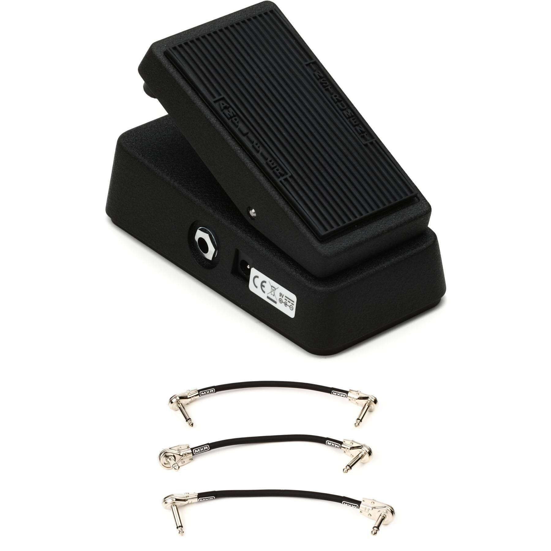 Dunlop Mini 535Q AutoReturn Wah Pedal with Patch Cables Sweetwater