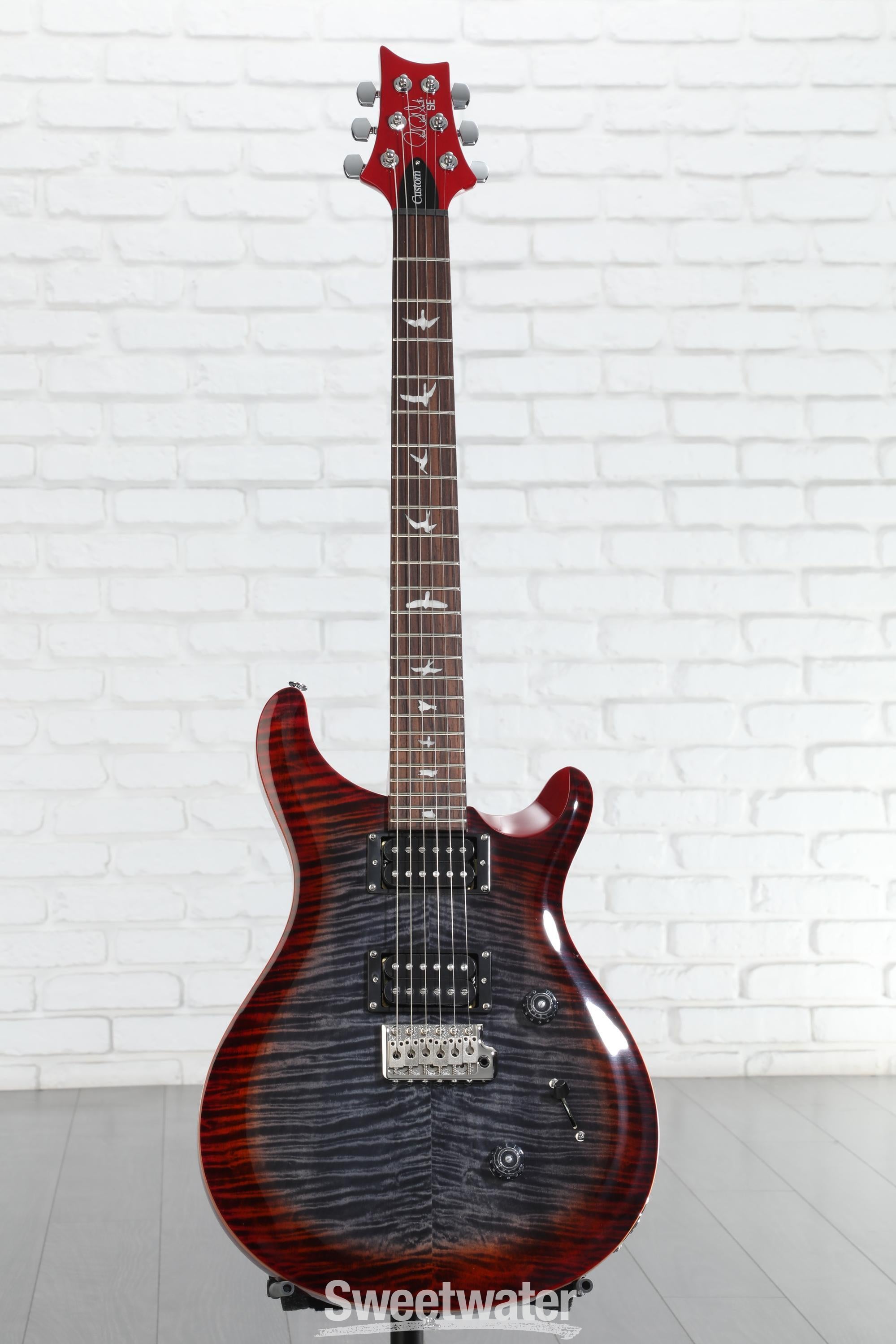 PRS SE Custom 24 Electric Guitar - Charcoal Cherry Burst