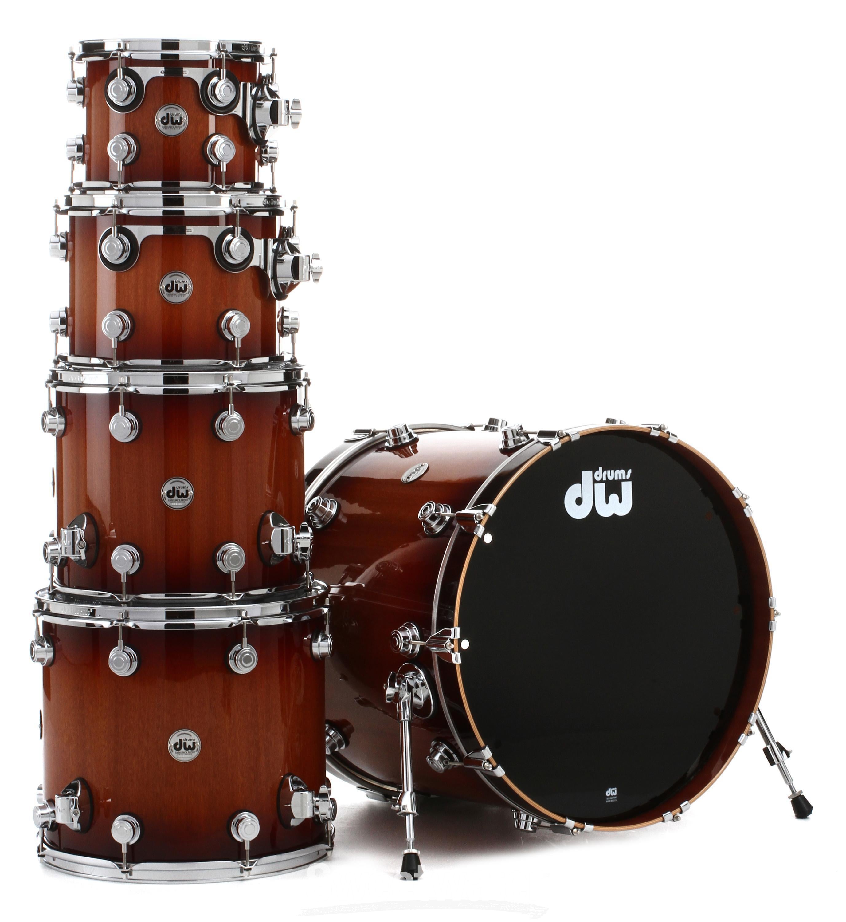 DW Collector's Series Lacquer Cherry/Mahogany 5-piece Shell Pack