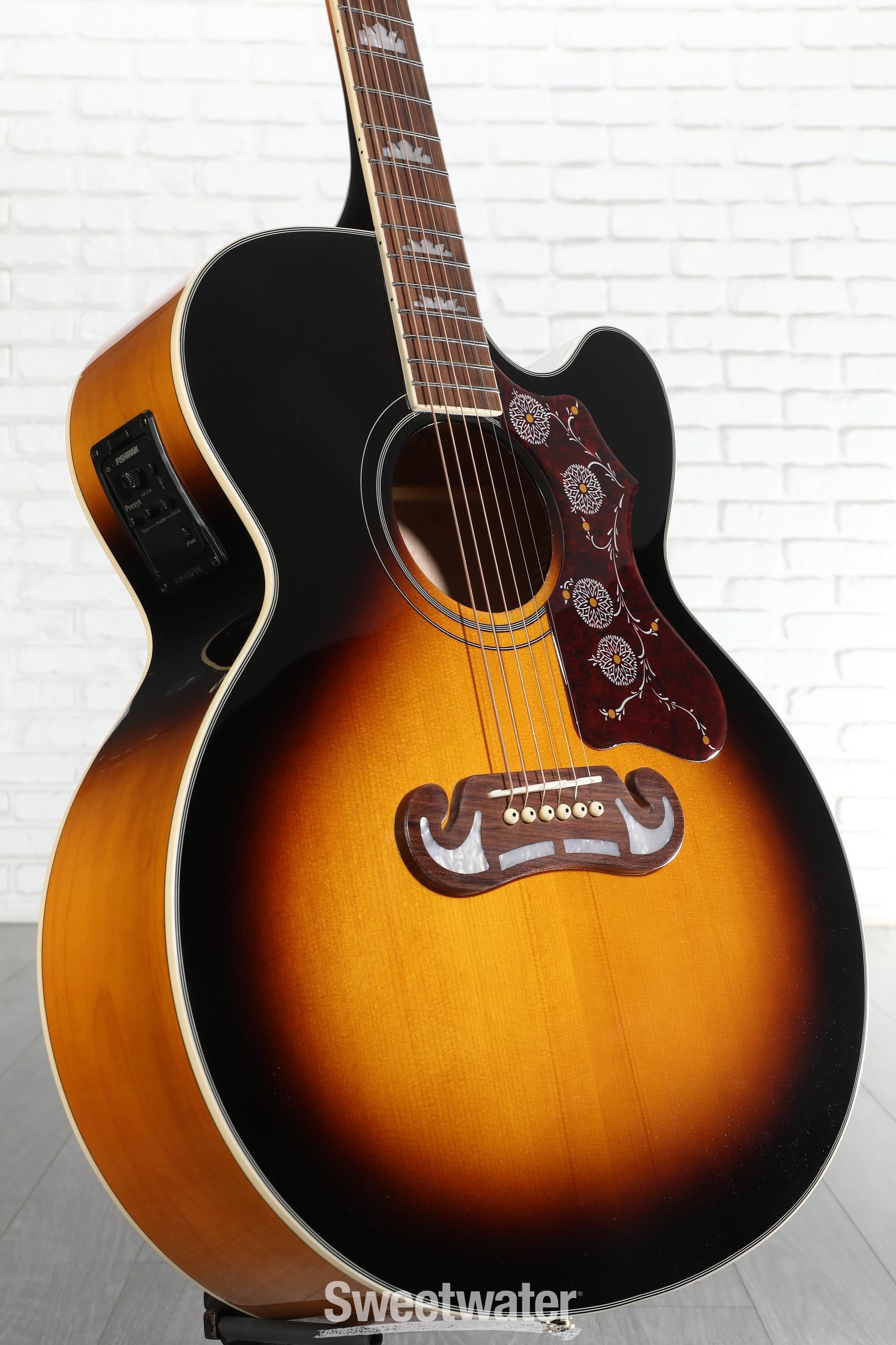 Epiphone J-200EC Studio Acoustic-Electric Guitar - Vintage