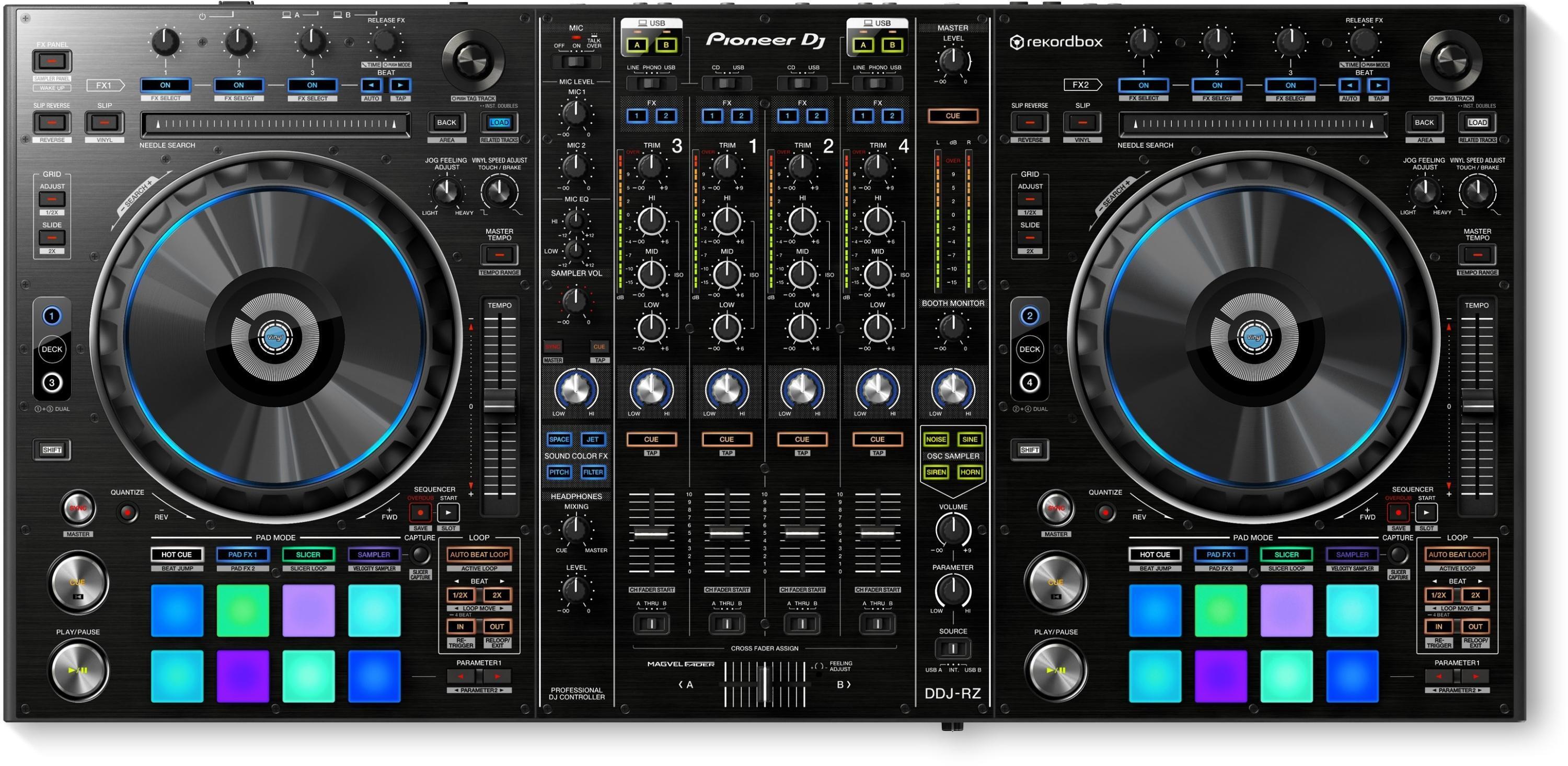 Pioneer DJ DDJ-RZ 4-deck rekordbox DJ Controller
