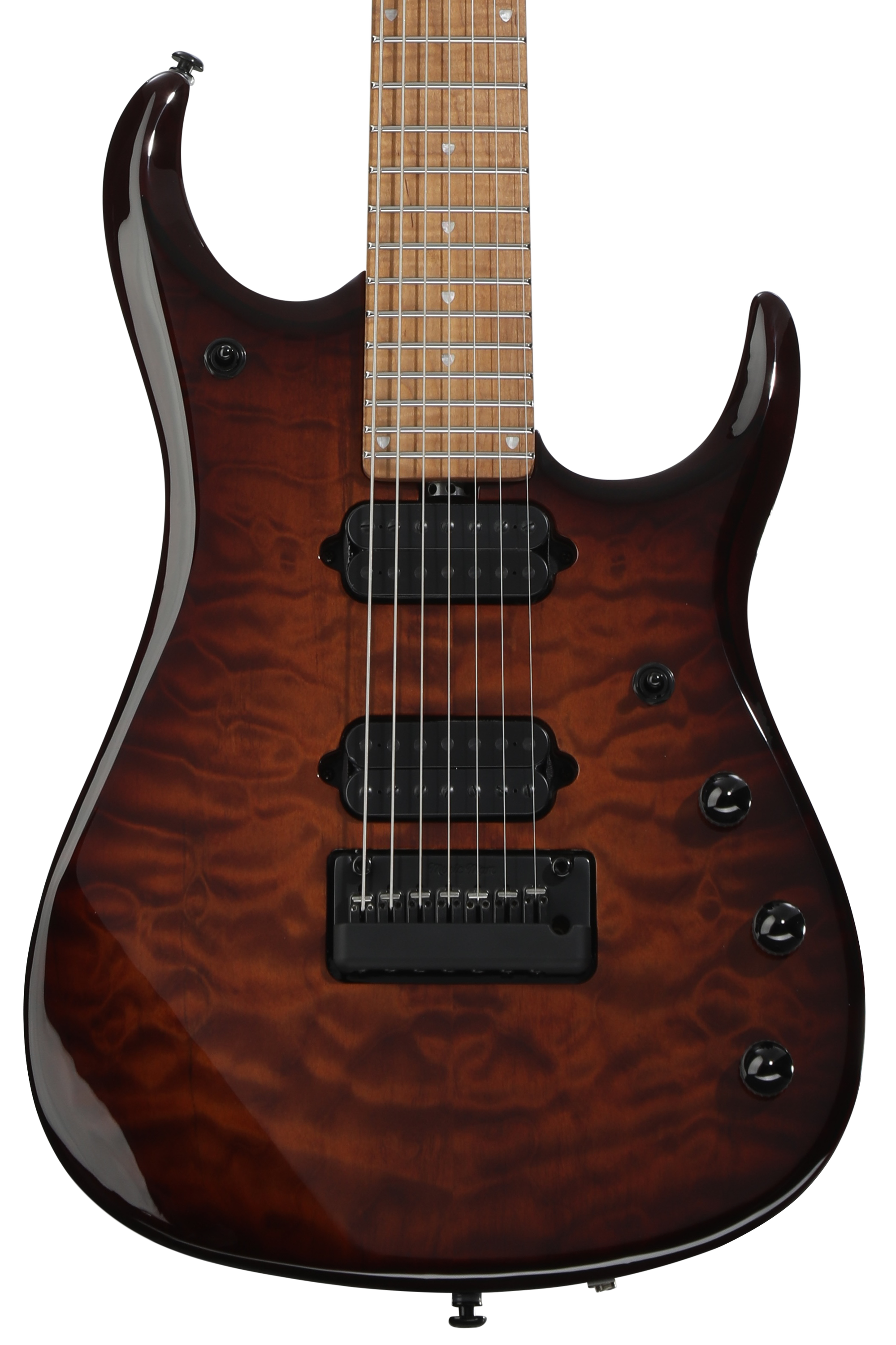 ギター Space Ball Ernie Ball Music Man JP15-7 Eclipse Sparkle – Very Nice Guitars