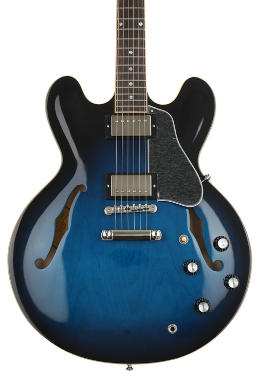 Gibson ES-335 Dot - Blue Burst Reviews | Sweetwater