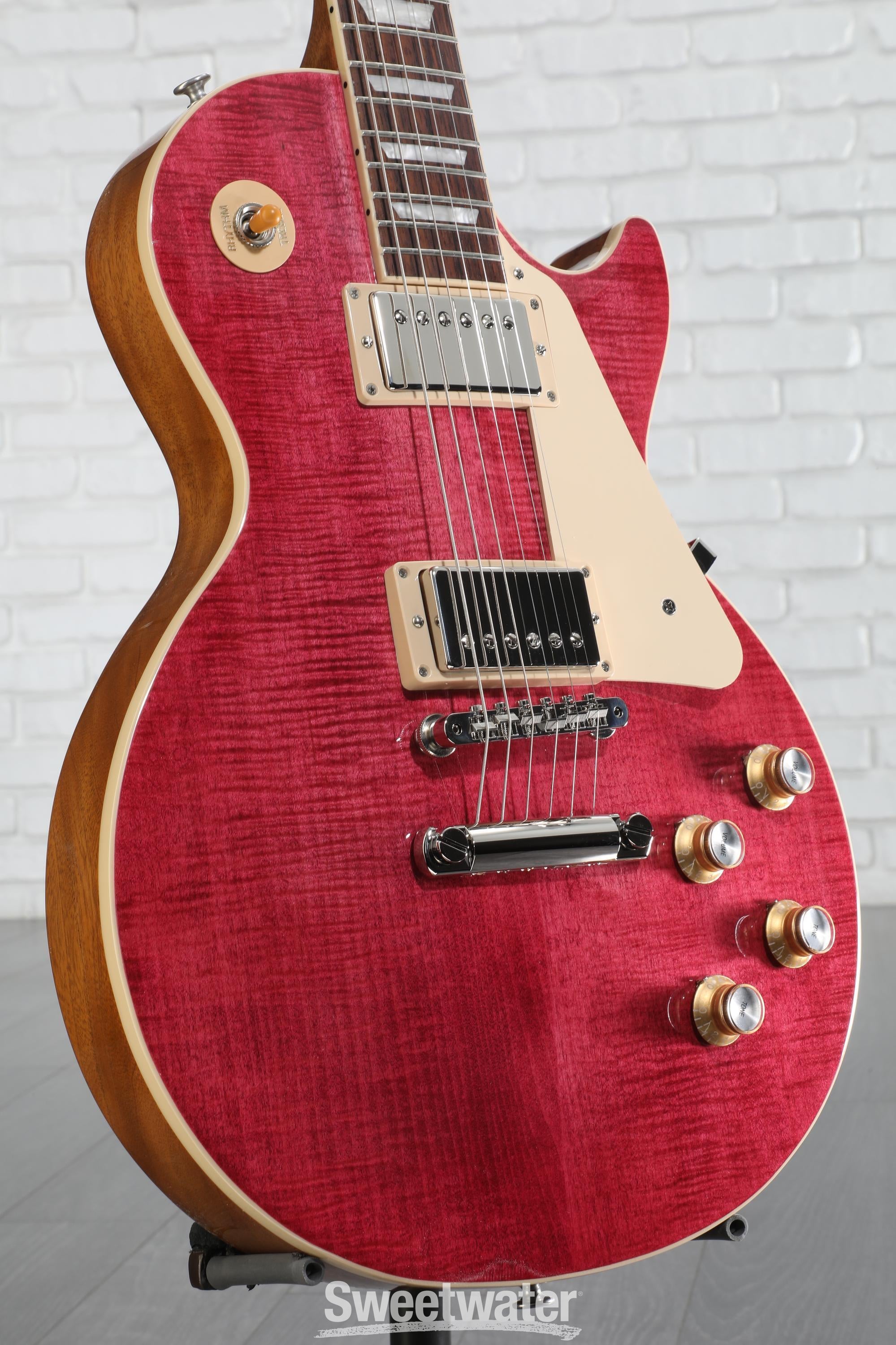 Gibson Les Paul Standard '60s Figured Top Electric Guitar - Trans Fuchsia