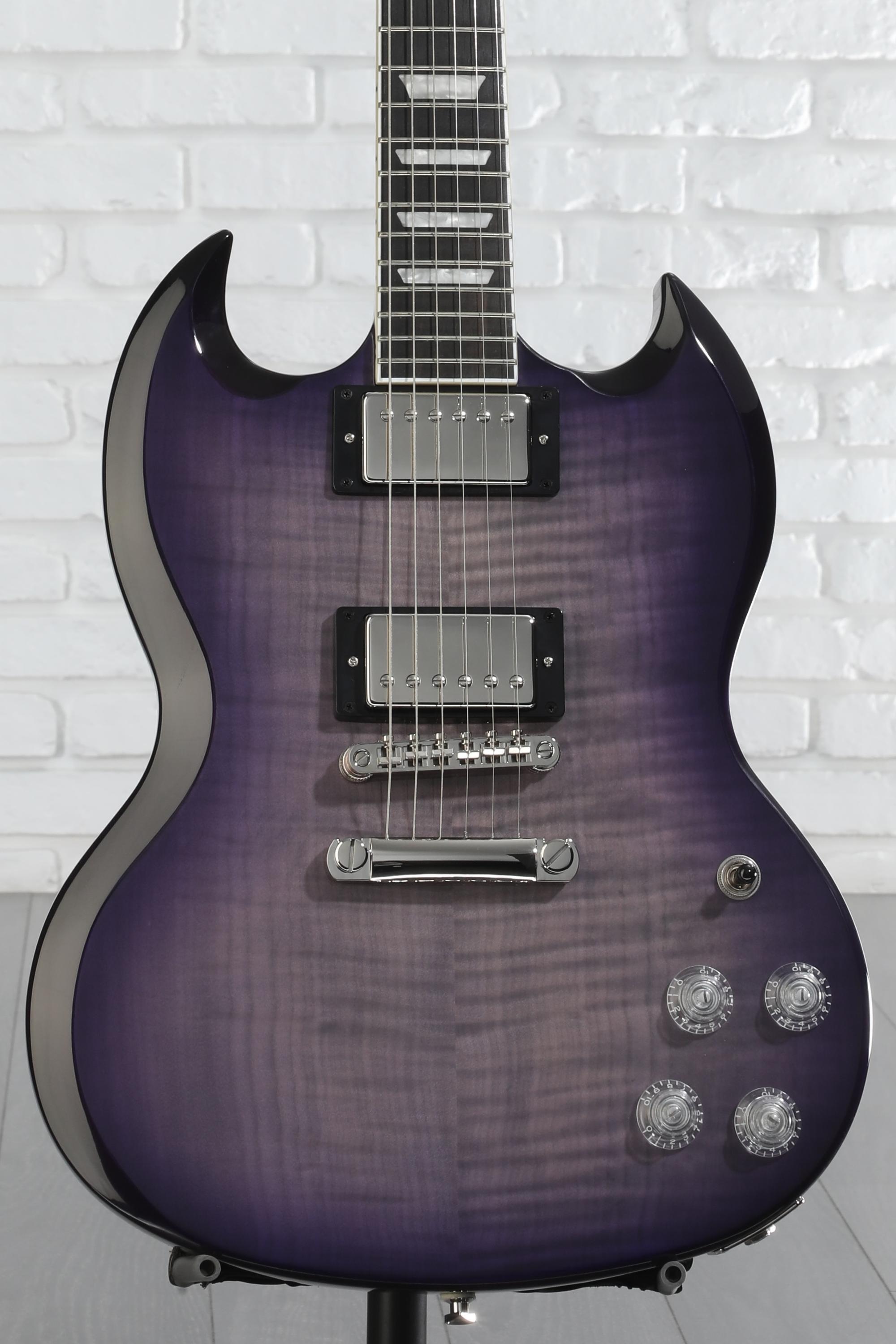 Epiphone SG Modern Figured Electric Guitar - Purple Burst