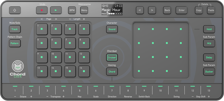 AlphaTheta　ChordCat The AlphaTheta Chordcat is a smart groovebox with over