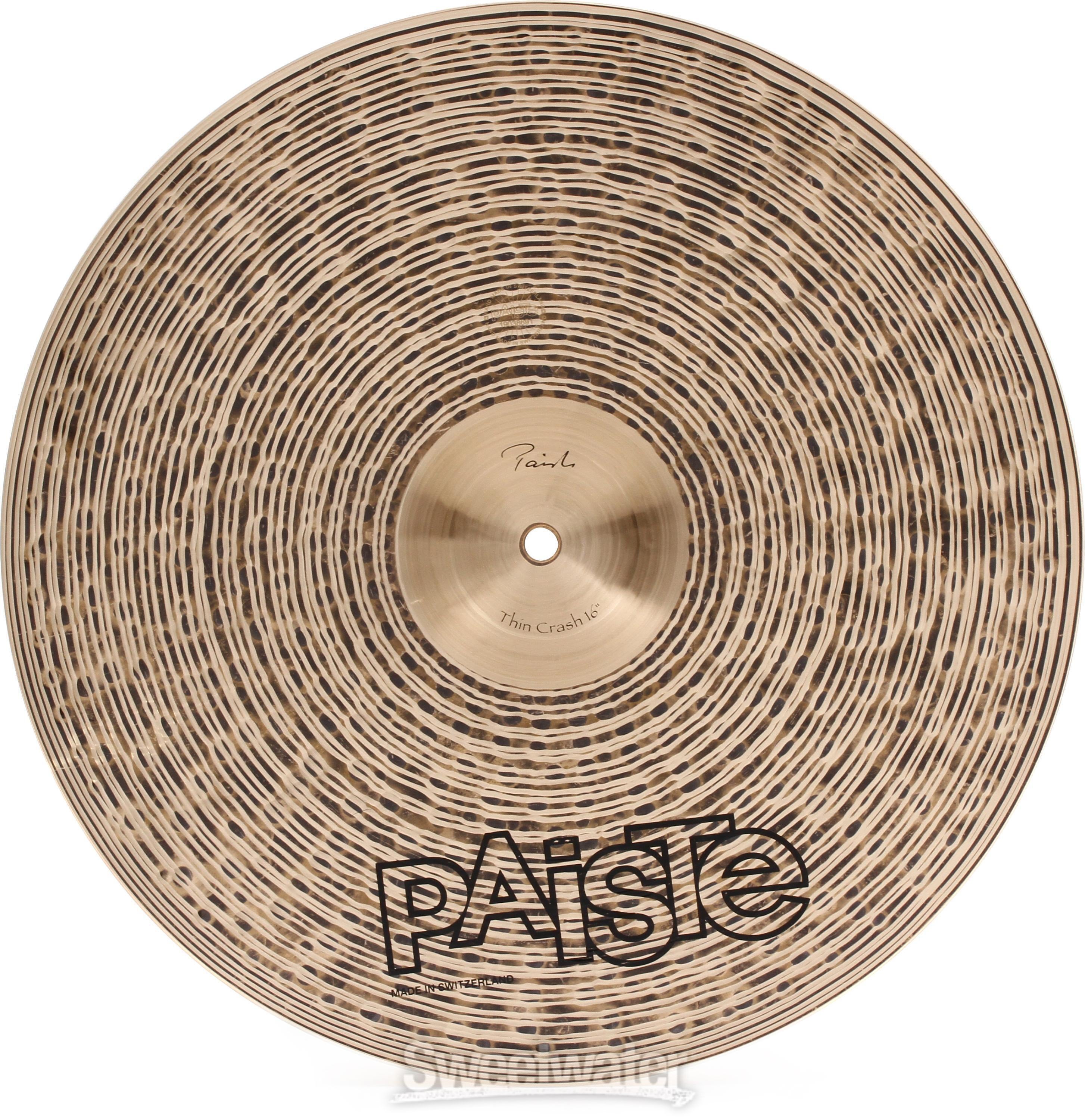 Paiste 16 inch Signature Traditionals Thin Crash Cymbal | Sweetwater