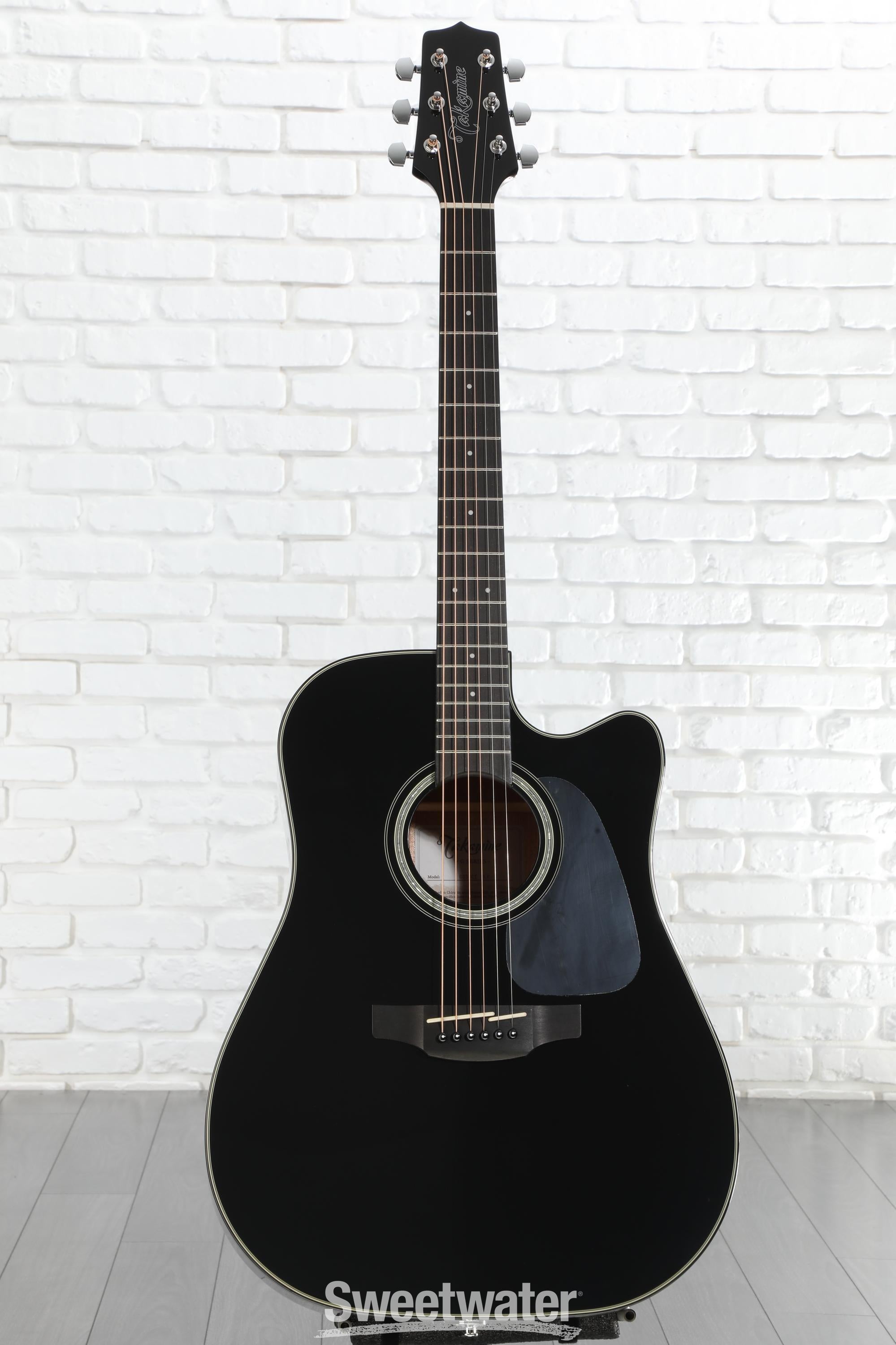 Takamine タカミネ GD30CE 袋付き Takamine GD30CE Acoustic-Electric Guitar - Black | Sweetwater