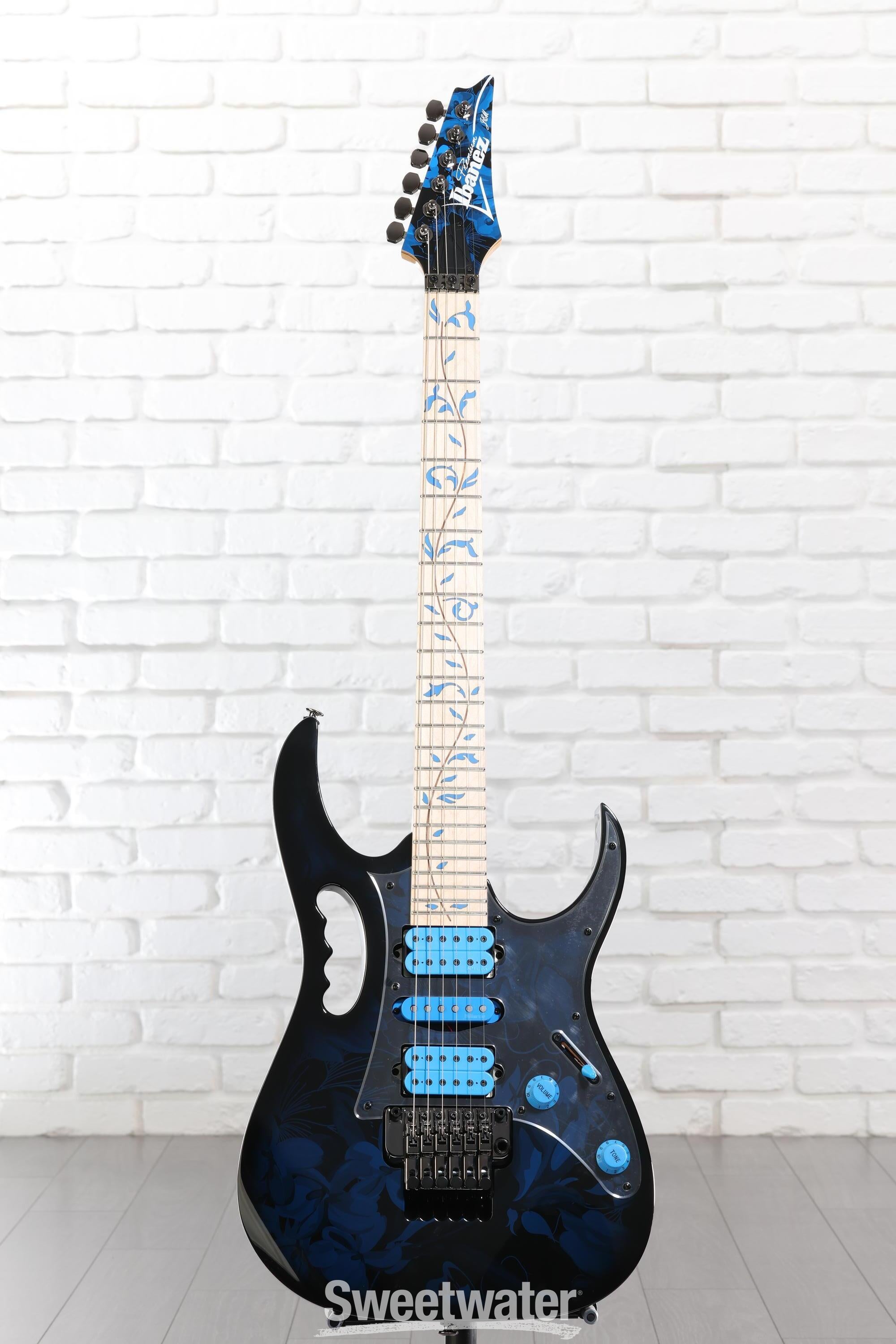 Ibanez Steve Vai Signature JEM77 - Blue Floral Pattern | Sweetwater