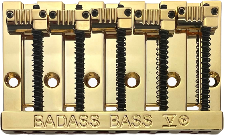 Leo Quan Badass V 5String Highmass Bass Bridge Gold Sweetwater