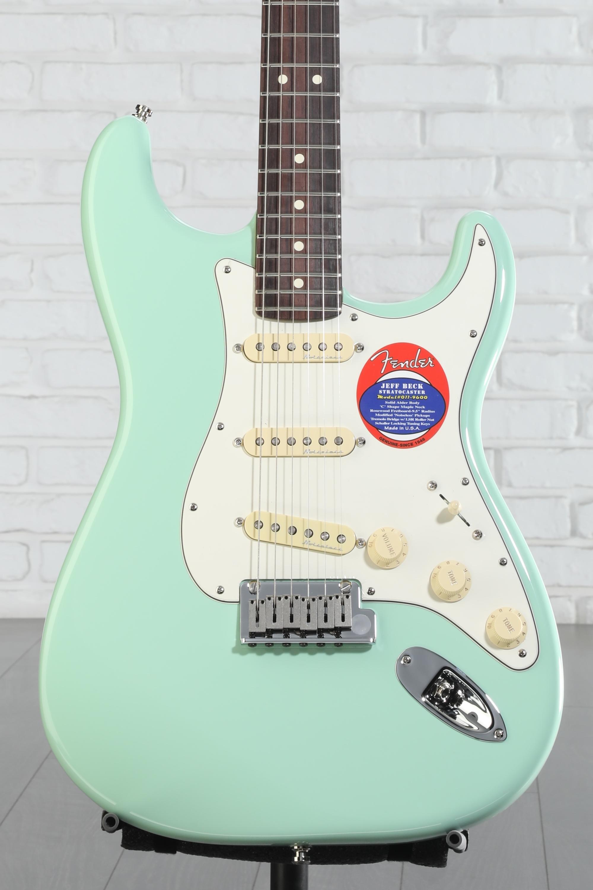 Fender USA Jeff Beck ストラトキャスター Fender Jeff Beck Stratocaster - Surf Green with Rosewood