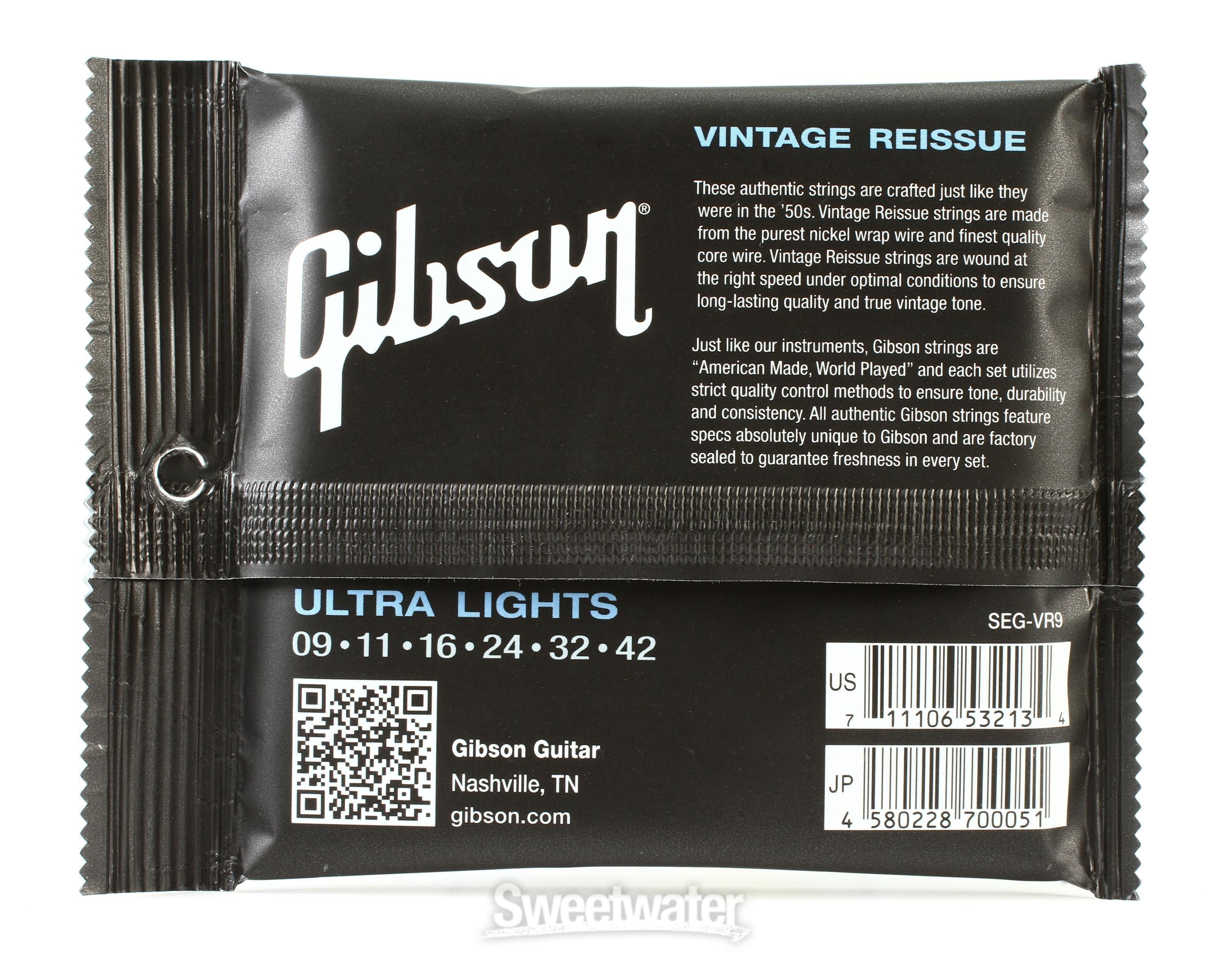 Gibson Accessories VR9 Vintage Reissue Electric Strings .009 .042