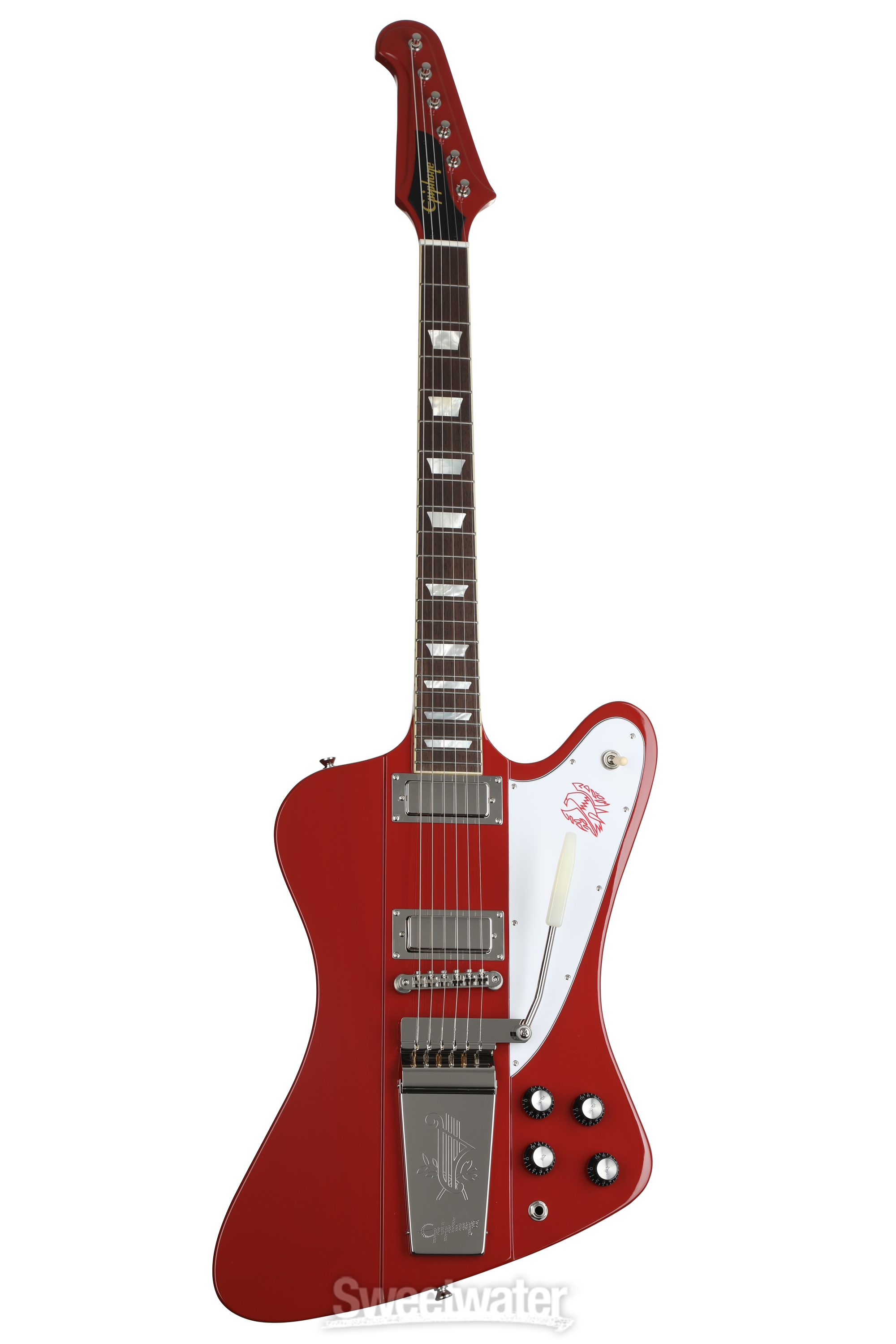 Epiphone 1963 Firebird V Electric Guitar - Ember Red | Sweetwater