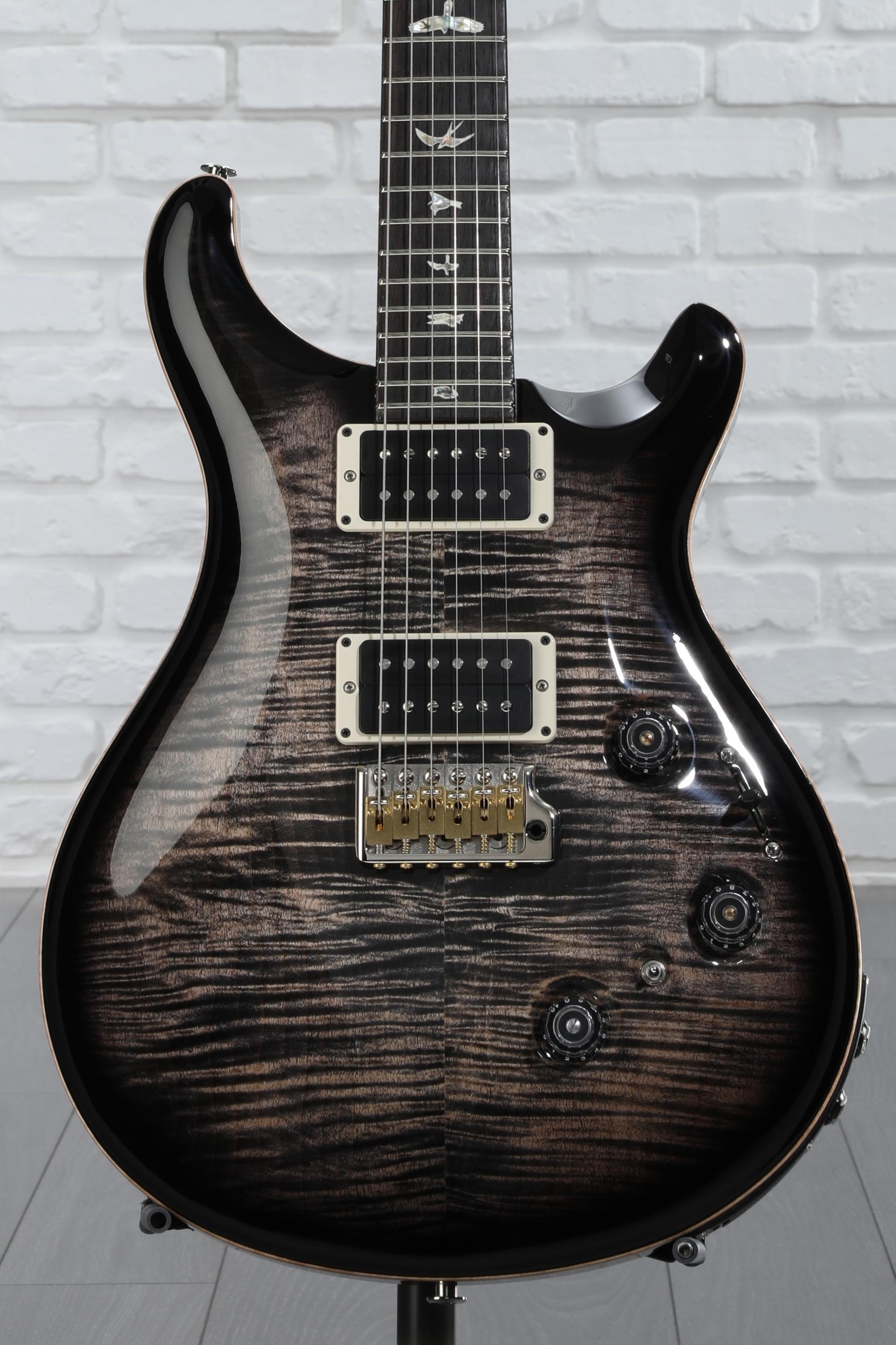 PRS Custom 24 Piezo Electric Guitar - Charcoal Burst | Sweetwater