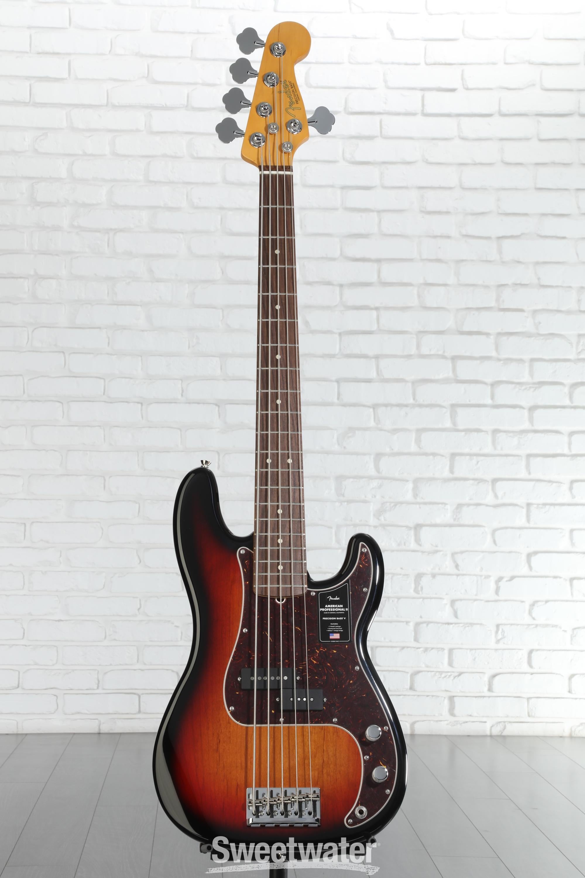 ベース Fender USA ProfessionalII PrecisionBassV Fender American Professional II Precision Bass V - 3-color