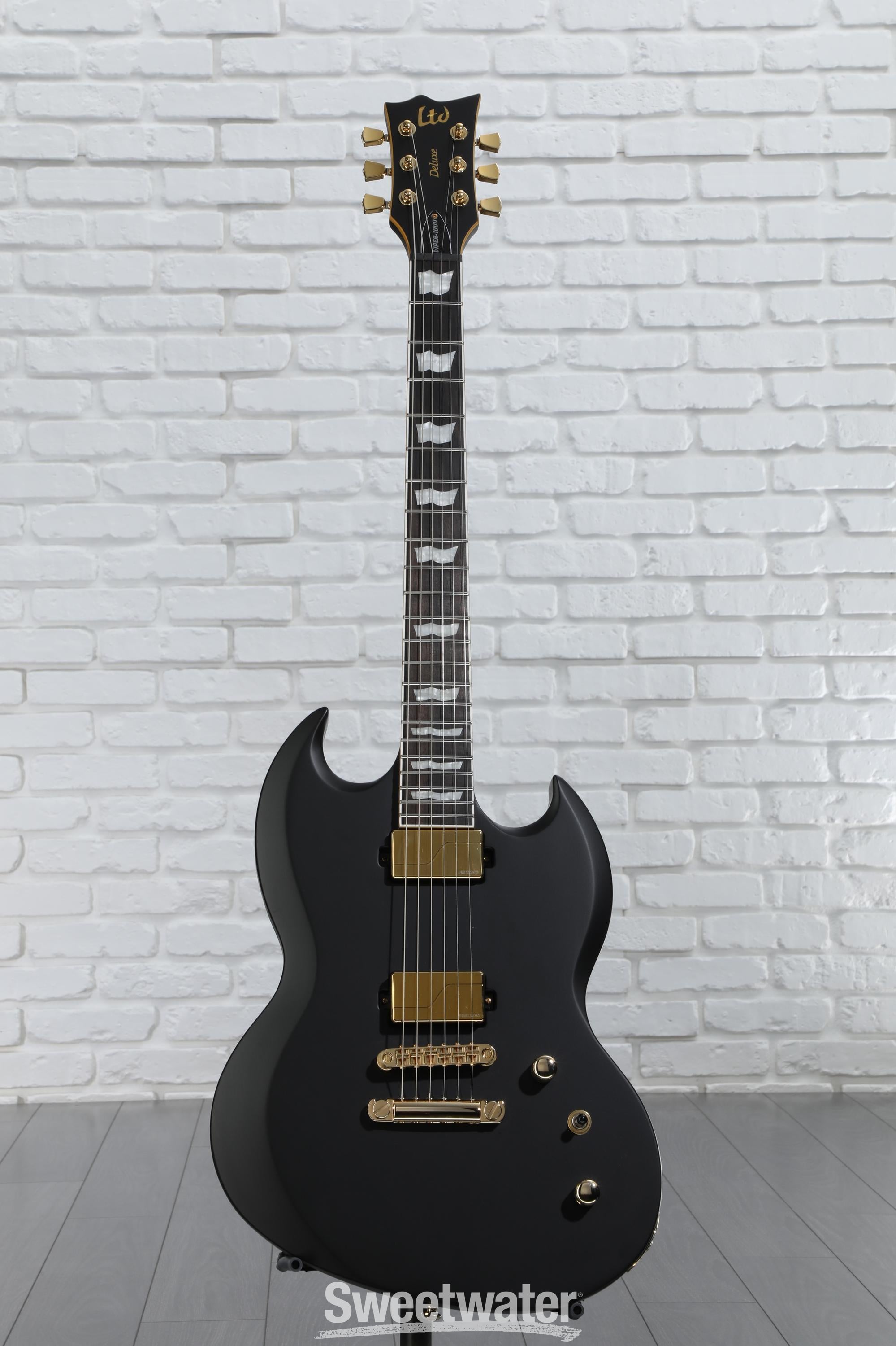 ESP LTD Viper-1000 Electric Guitar - Vintage Black | Sweetwater