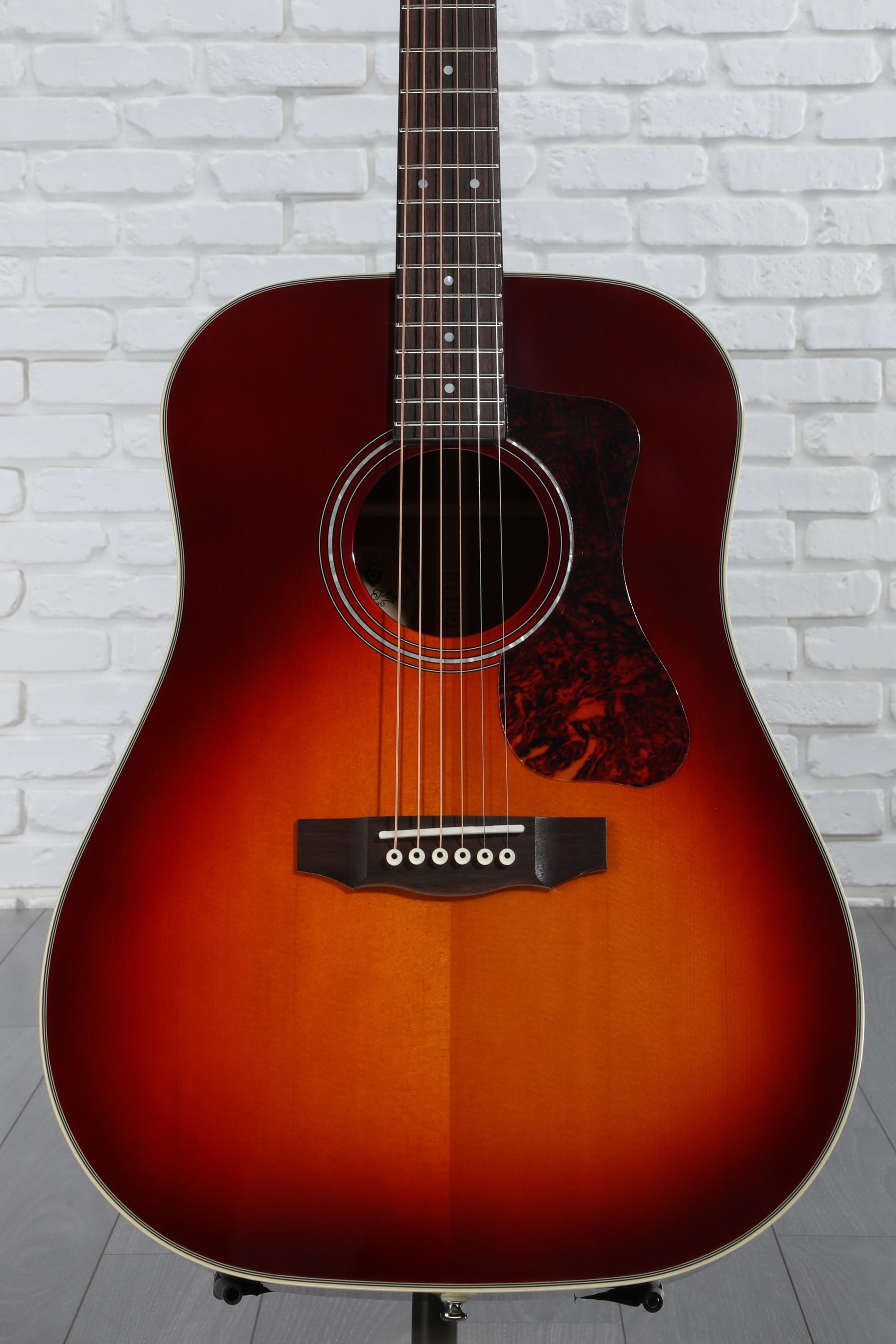 Guild D-140 Dreadnought Acoustic Guitar - Cherry Burst