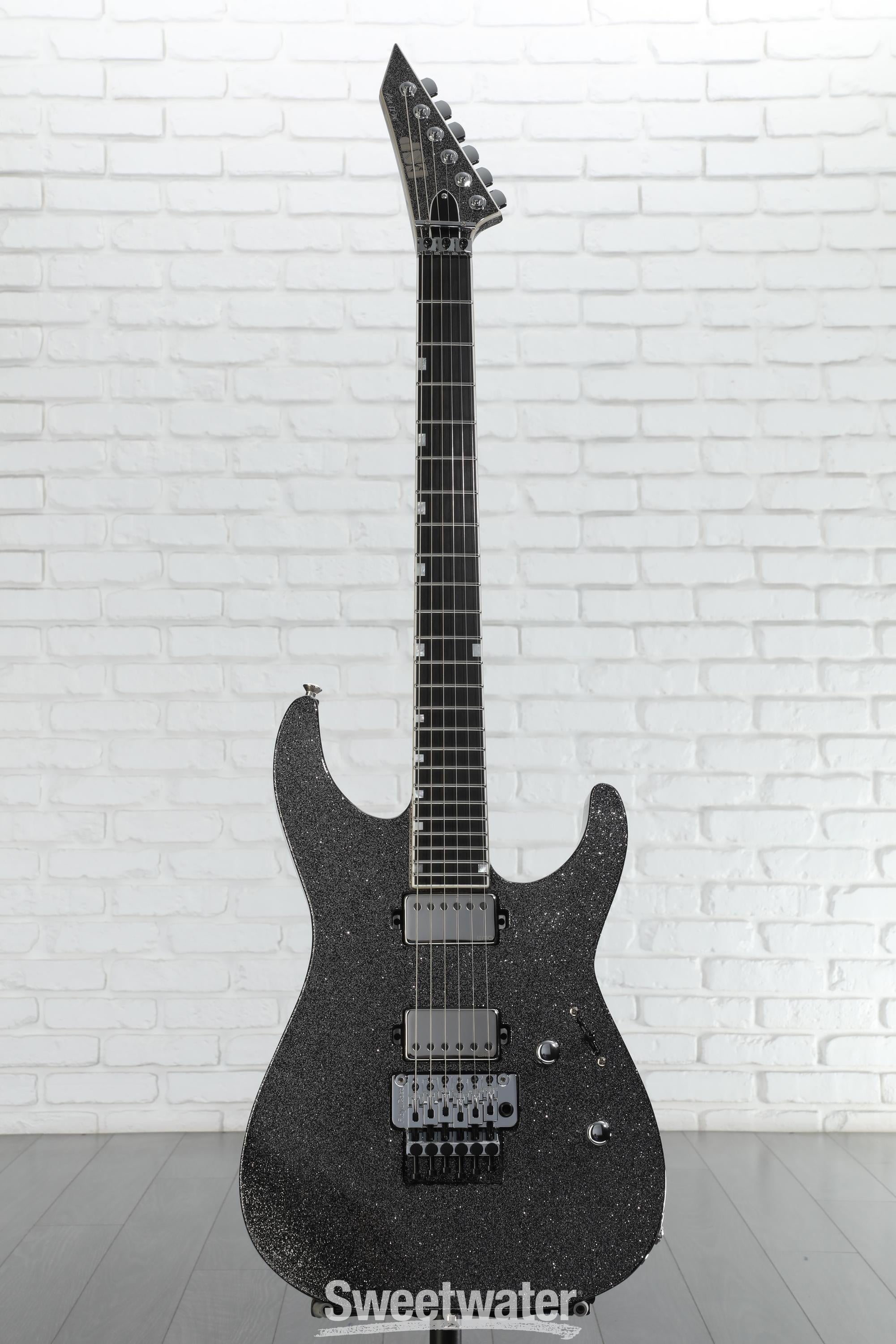 ESP M-II NTB FR USA Electric Guitar - Black Sparkle | Sweetwater