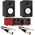 Photo of Focusrite Scarlett Solo 4th Gen USB Audio Interface and Yamaha HS5 5 inch Powered Studio Monitor Bundle