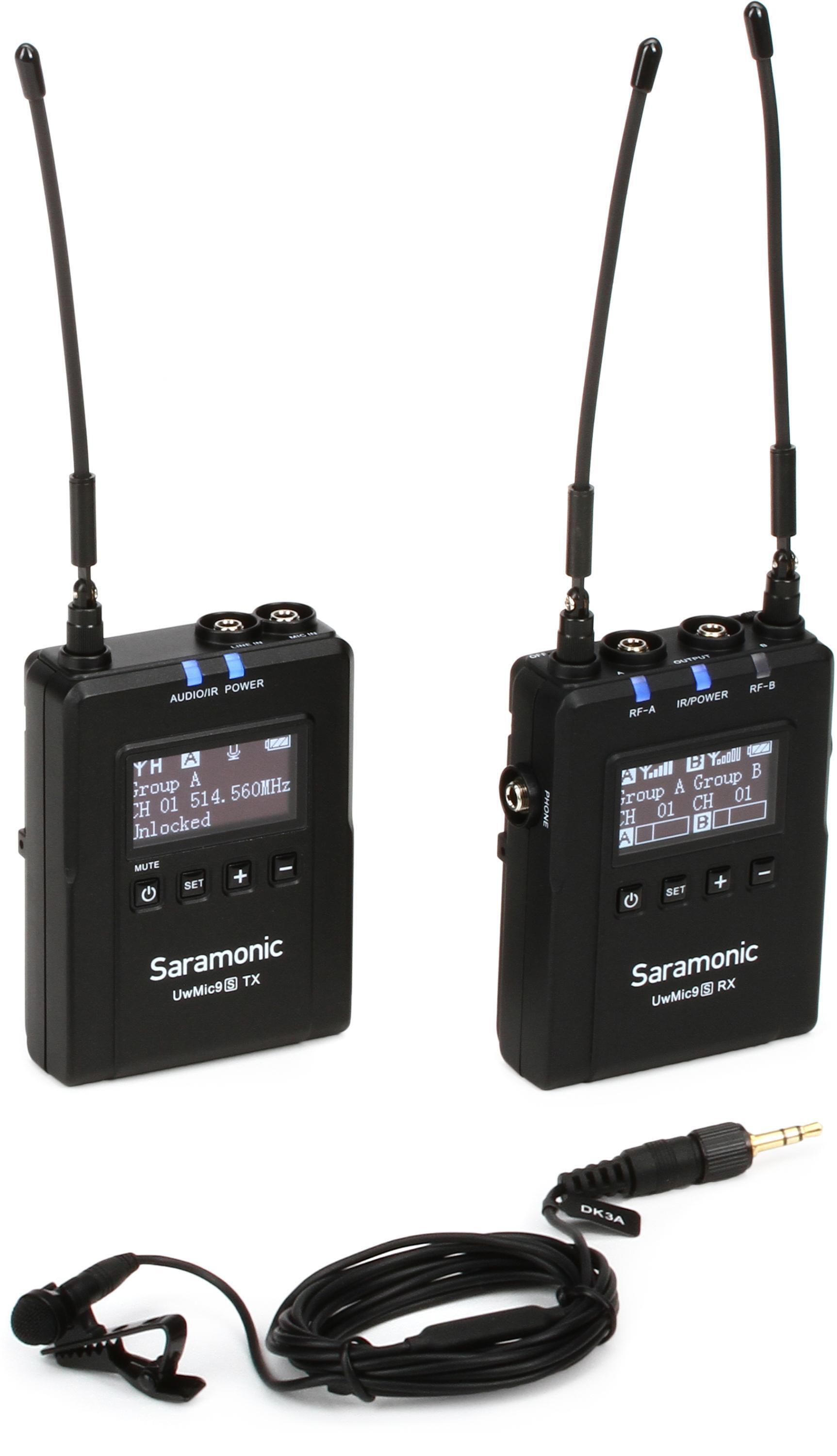 Système de microphone sans fil Saramonic UwMic9s – Motion19