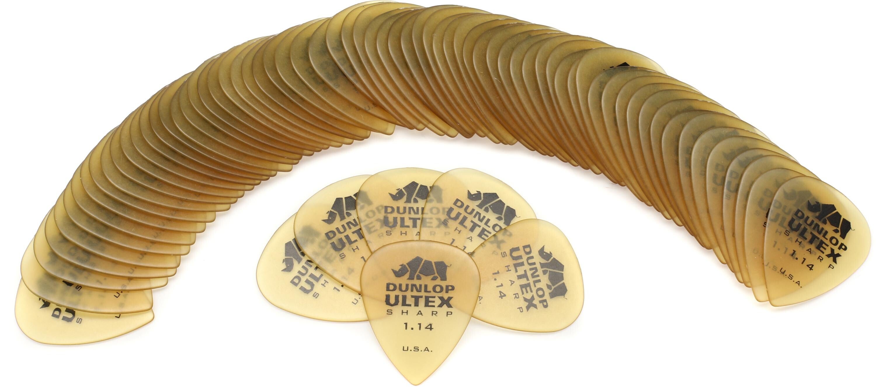 Photo of Dunlop 433R114 Ultex Sharp Guitar Picks 1.14mm 72-pack