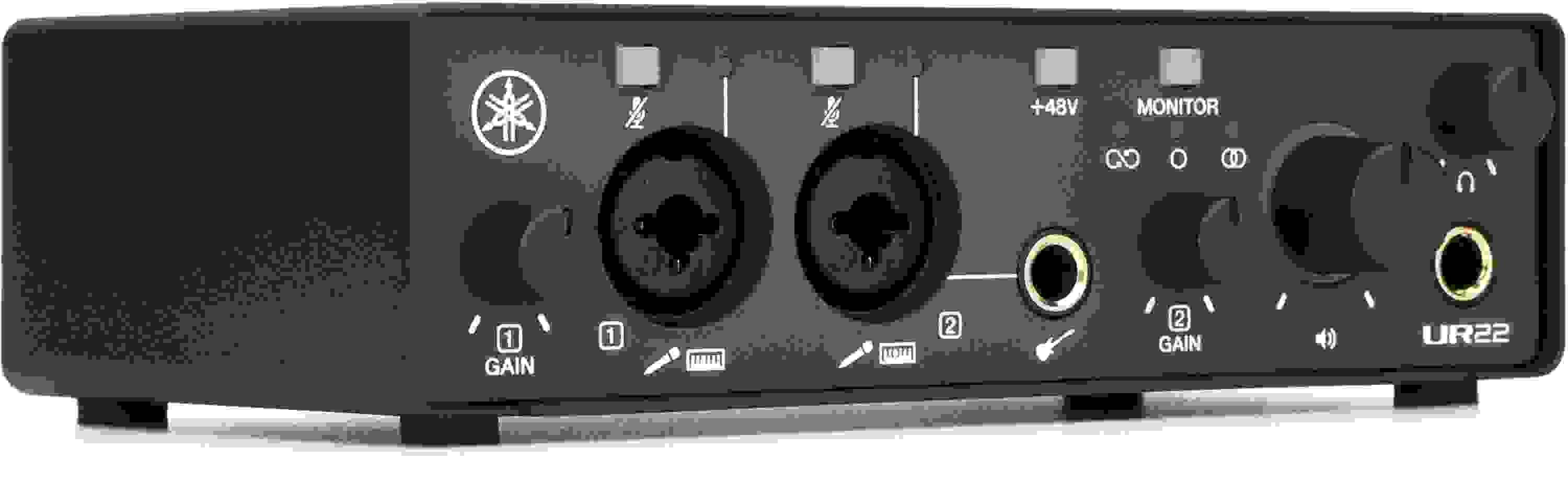 Yamaha UR22-MK3 USB-C Audio Interface with Software Suite - Black