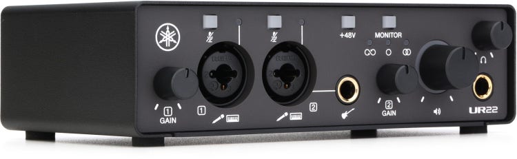 Yamaha UR22-MK3 USB-C Audio Interface with Software Suite - Black