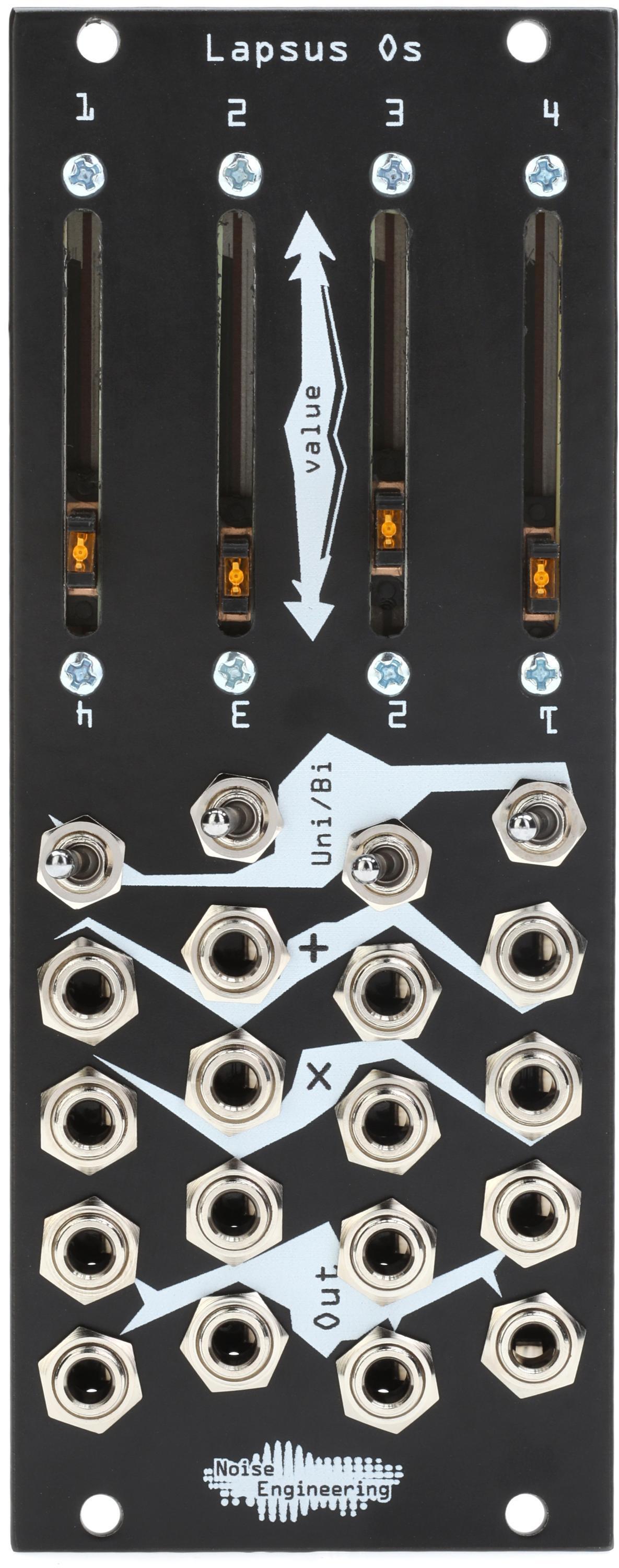 Noise Engineering Lapsus Os 4channel Attenuverter Eurorack Module Black Sweetwater