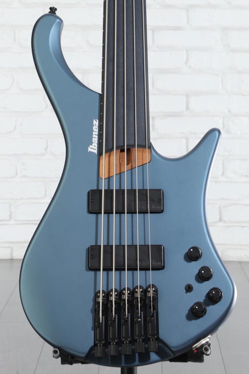 Ibanez Standard EHB1005F Fretless 5-string Bass Guitar - Arctic Ocean Matte