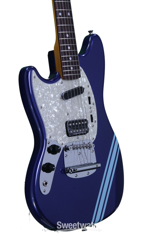 Fender Kurt Cobain Mustang - Lake Placid Blue with Stripe LH