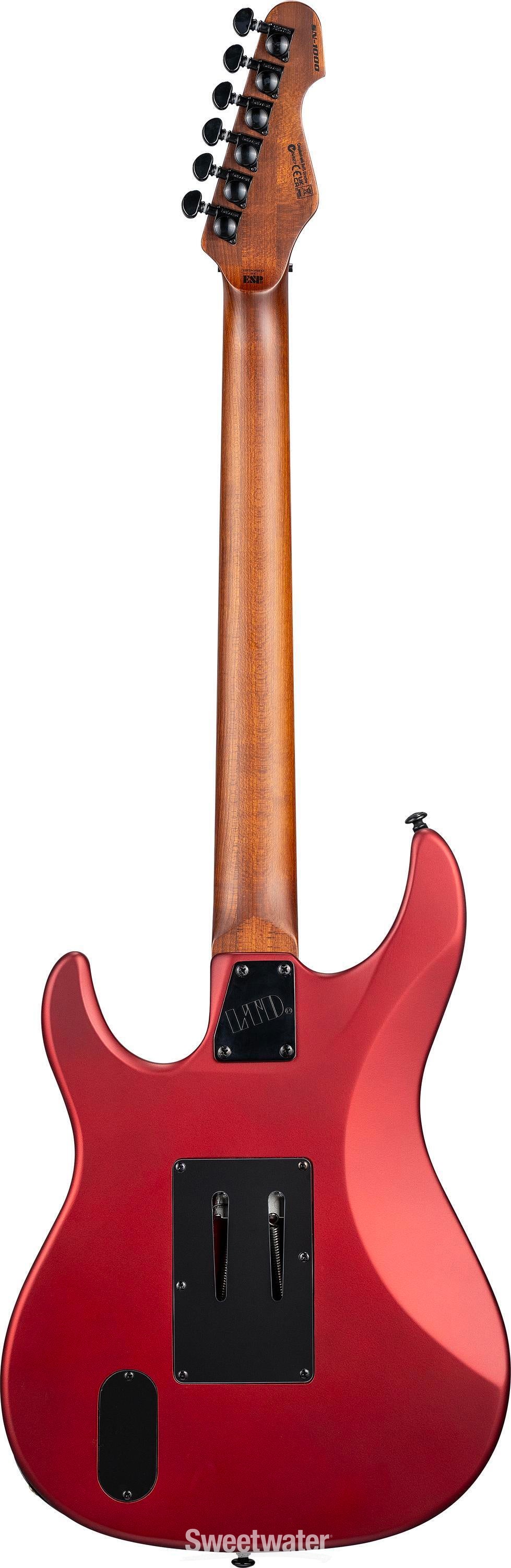 ESP LTD Deluxe SN-1000 FR Electric Guitar - Candy Apple Red Satin