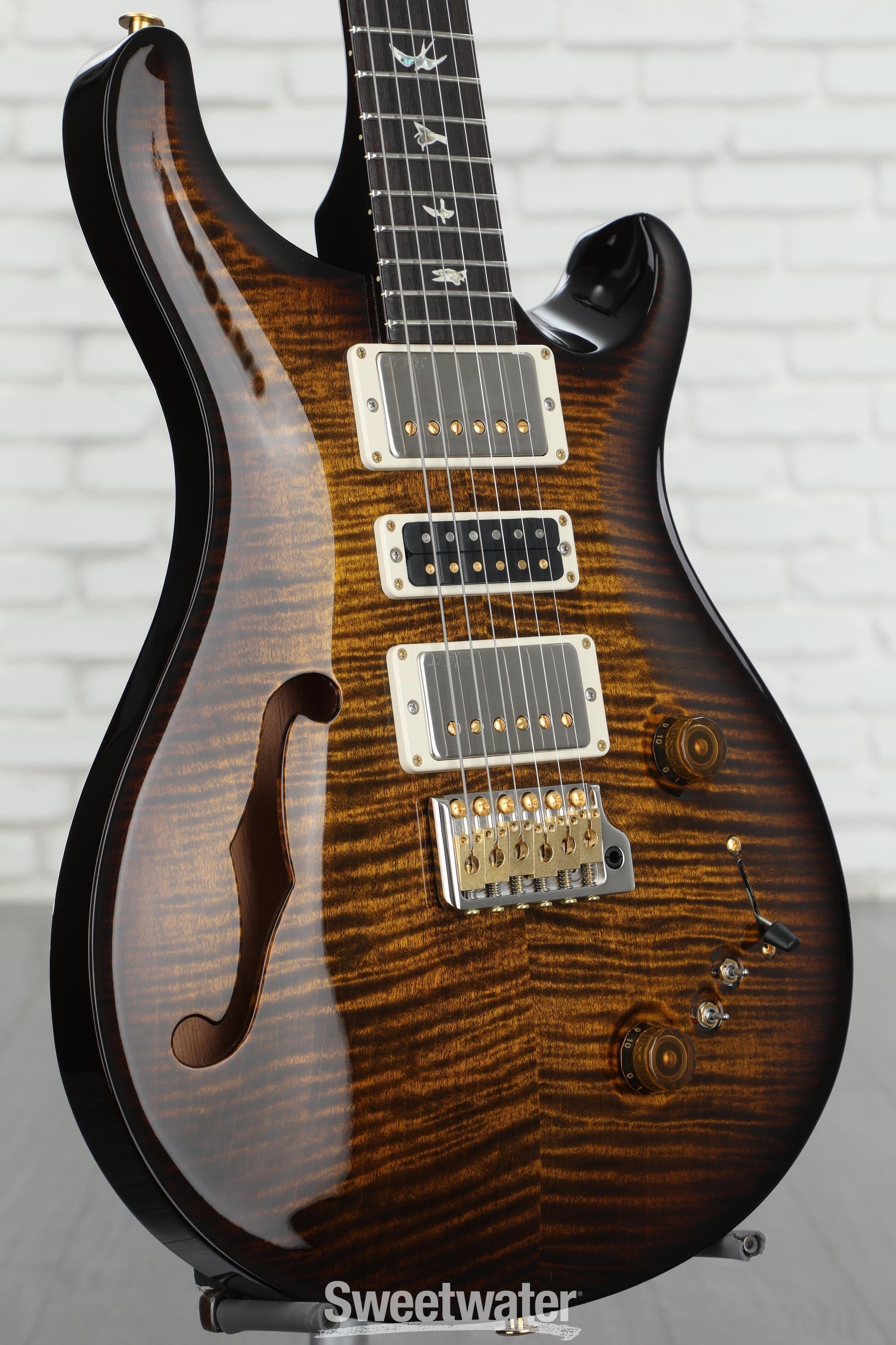 PRS Special Semi-Hollow 10-Top Electric Guitar - Black Gold