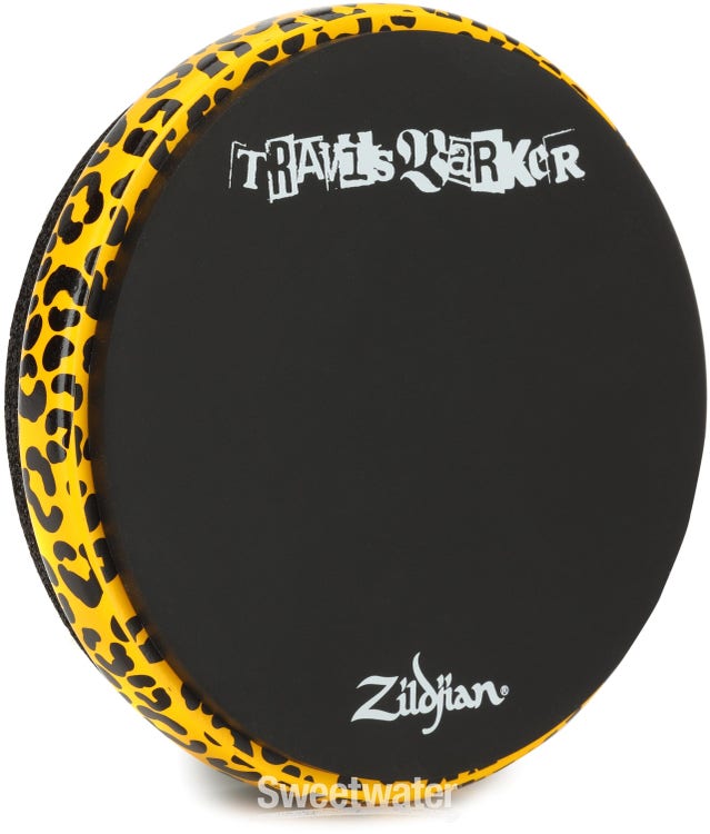 Zildjian Travis Barker Practice Pad - 6 inches, Orange Cheetah Print