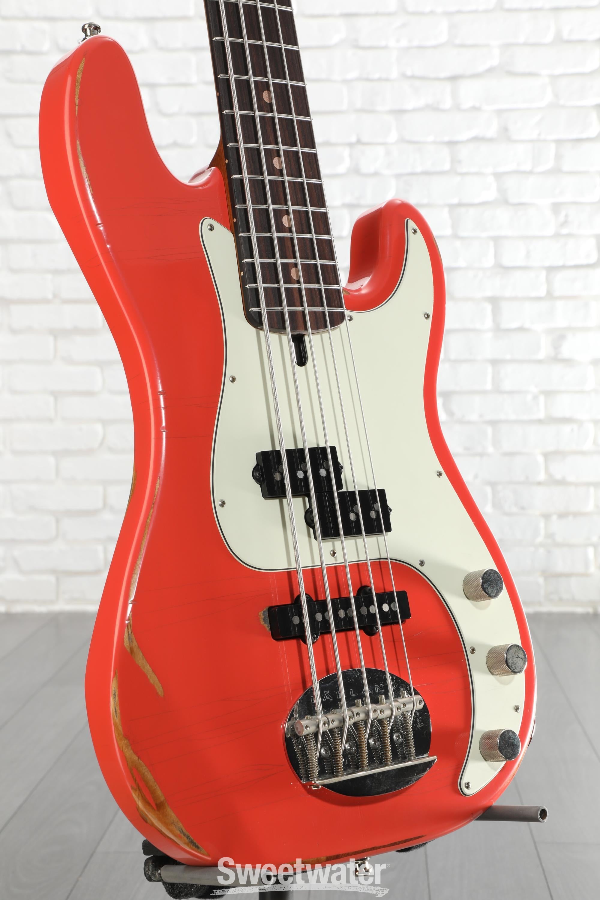 Lakland USA Classic 55-64 PJ 5-string Bass Guitar - Aged Fiesta