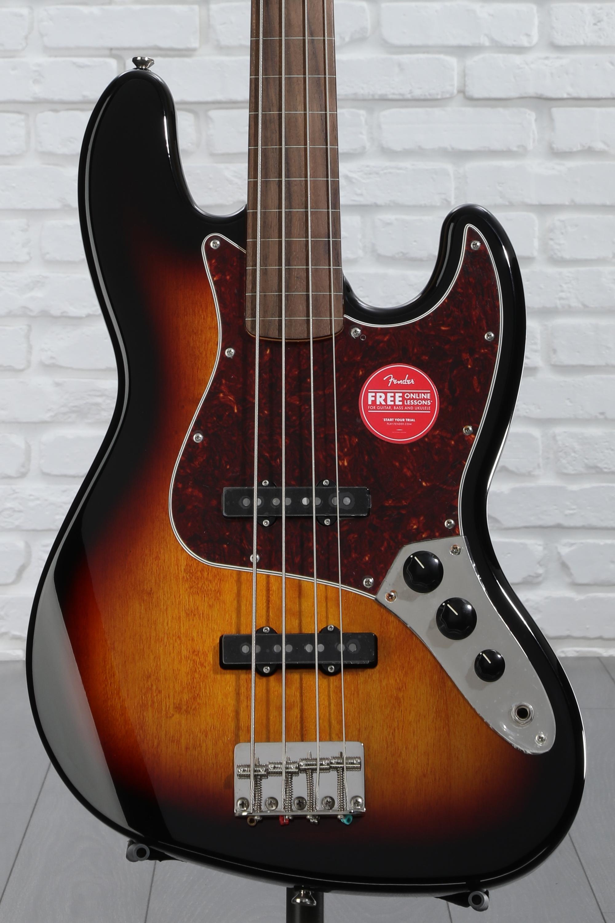 Squier Classic Vibe '60s Fretless Jazz Bass - 3-Tone