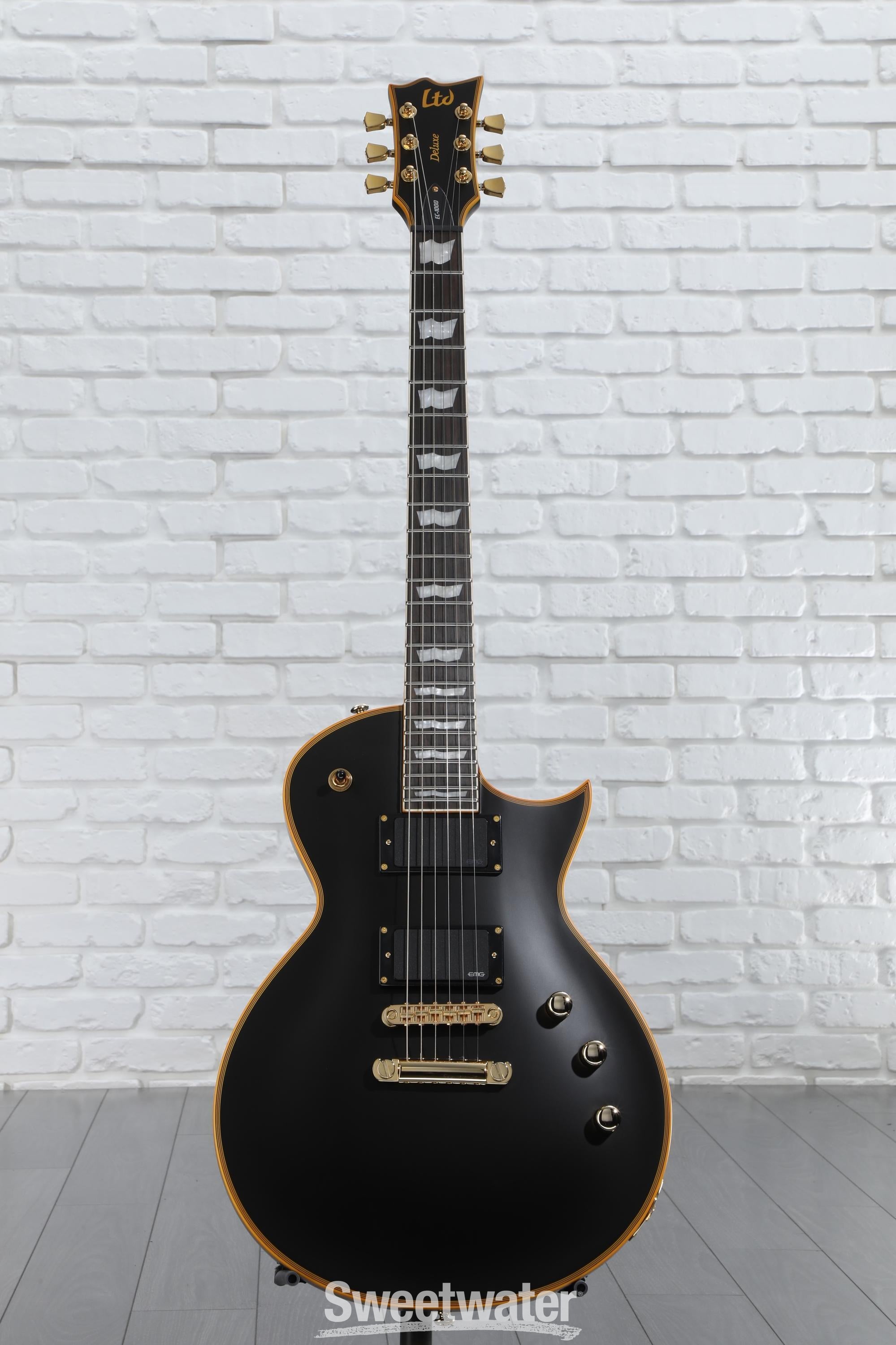 ltd ec1000 deluxe ビンテージブラック Amazon.com: ESP LTD EC-1000 EMG - Vintage Black : Musical
